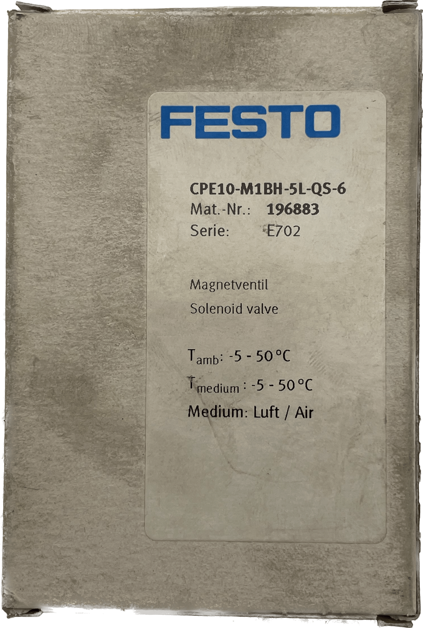 Festo Magnetventil CPE10-M1BH-5L-QS-6 - #product_category# | Klenk Maschinenhandel