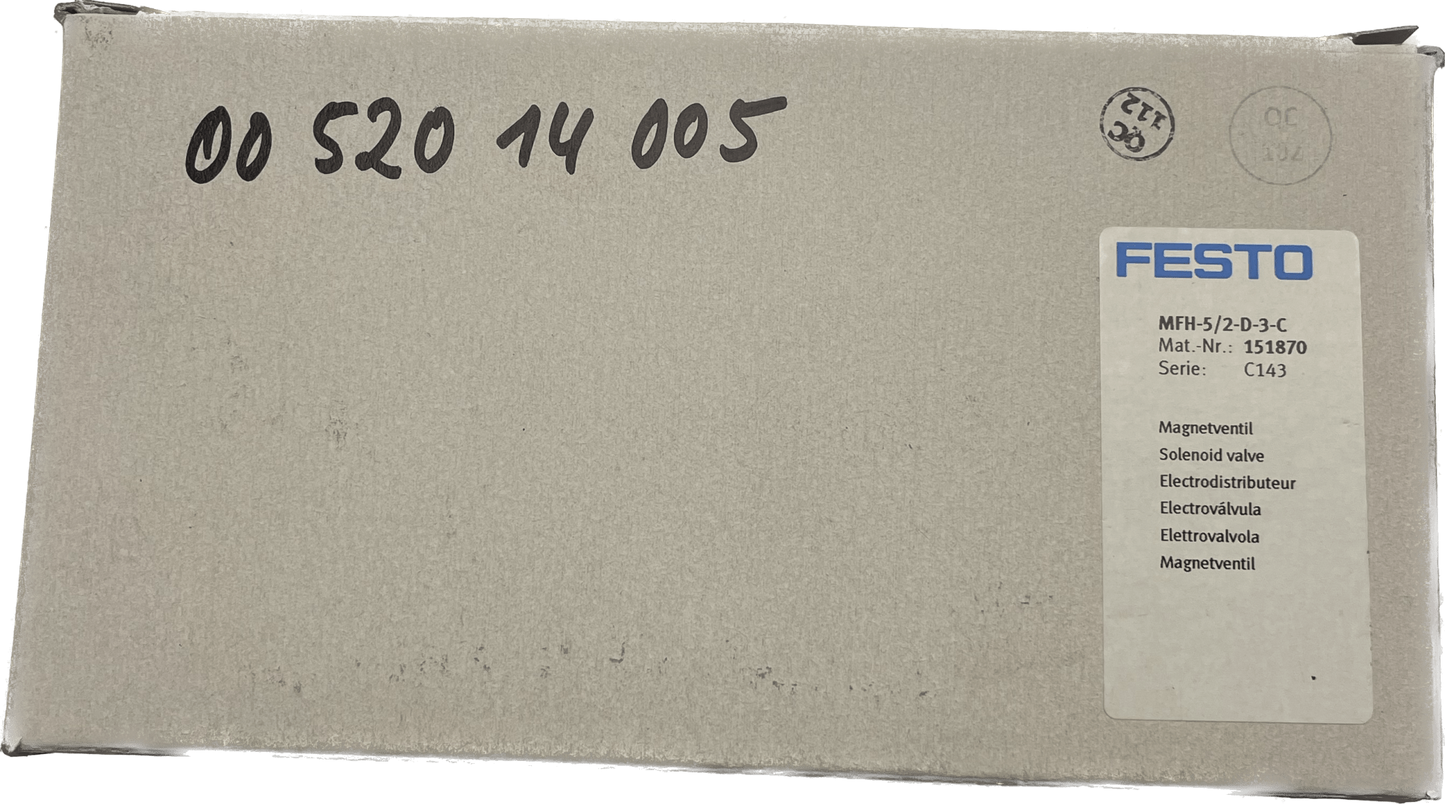 Festo Magnetventil MFH-5/2-D-3-C - #product_category# | Klenk Maschinenhandel