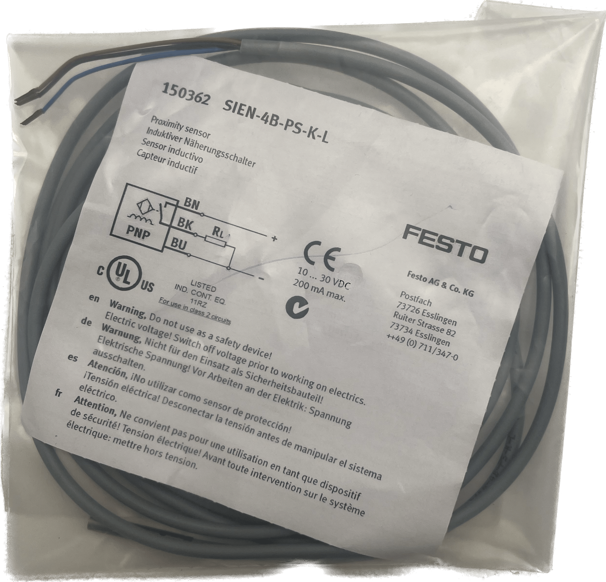 Festo Näherungsschalter SIEN-4B-PS-K-L - #product_category# | Klenk Maschinenhandel