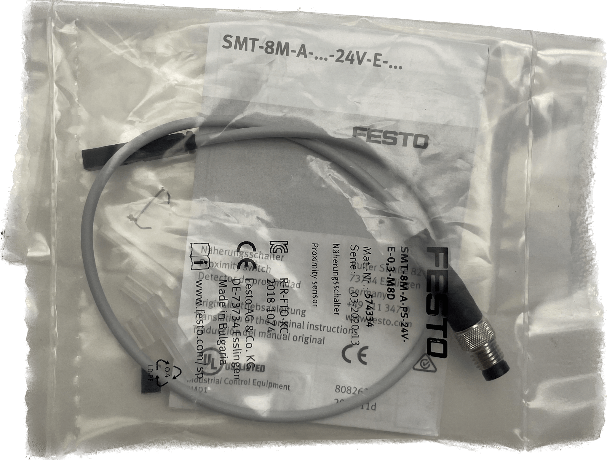 Festo Näherungsschalter SMT-8M-A-PS-24V-E-0,3-M8D - #product_category# | Klenk Maschinenhandel