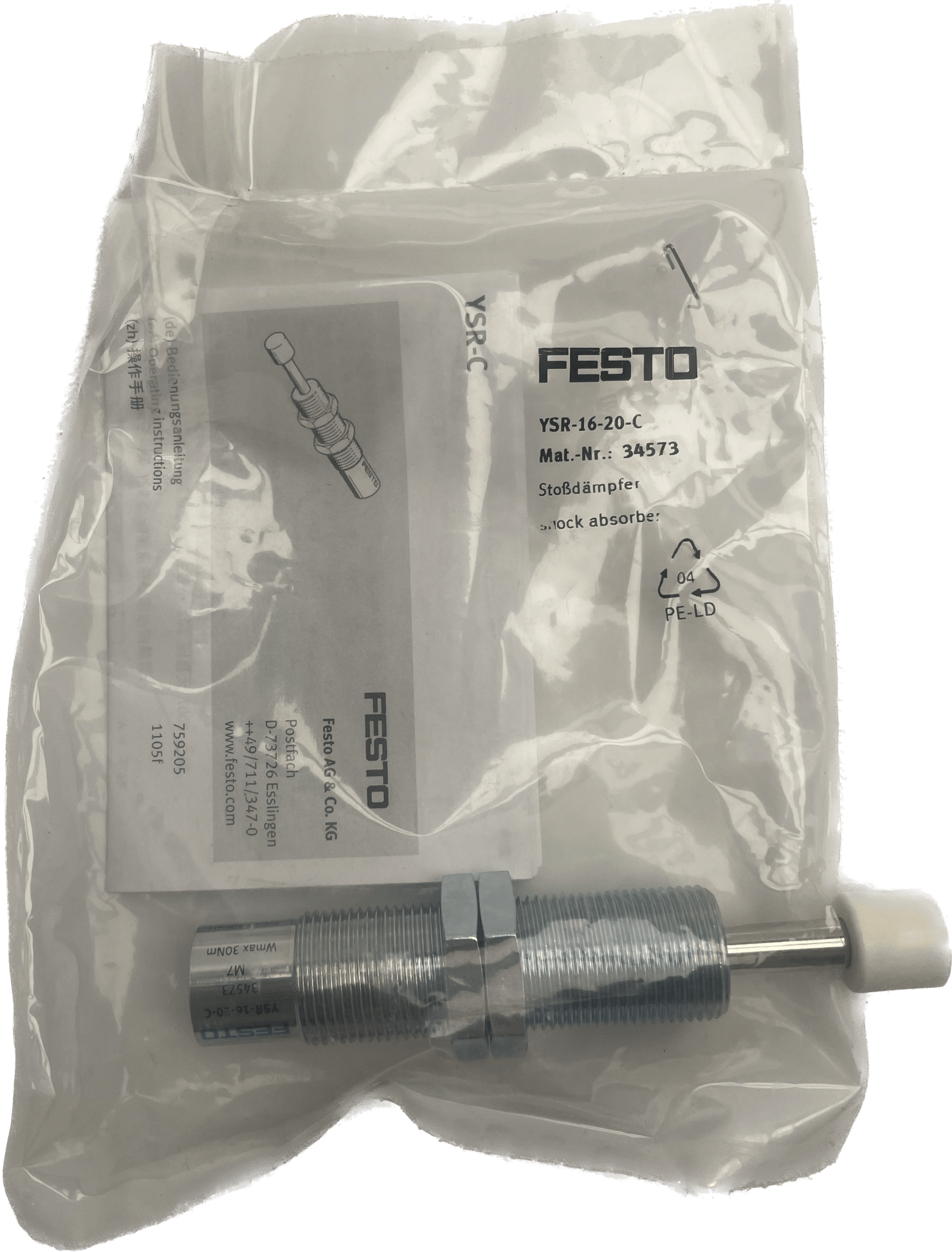 Festo Stoßdämpfer YSR-16-20-C - #product_category# | Klenk Maschinenhandel