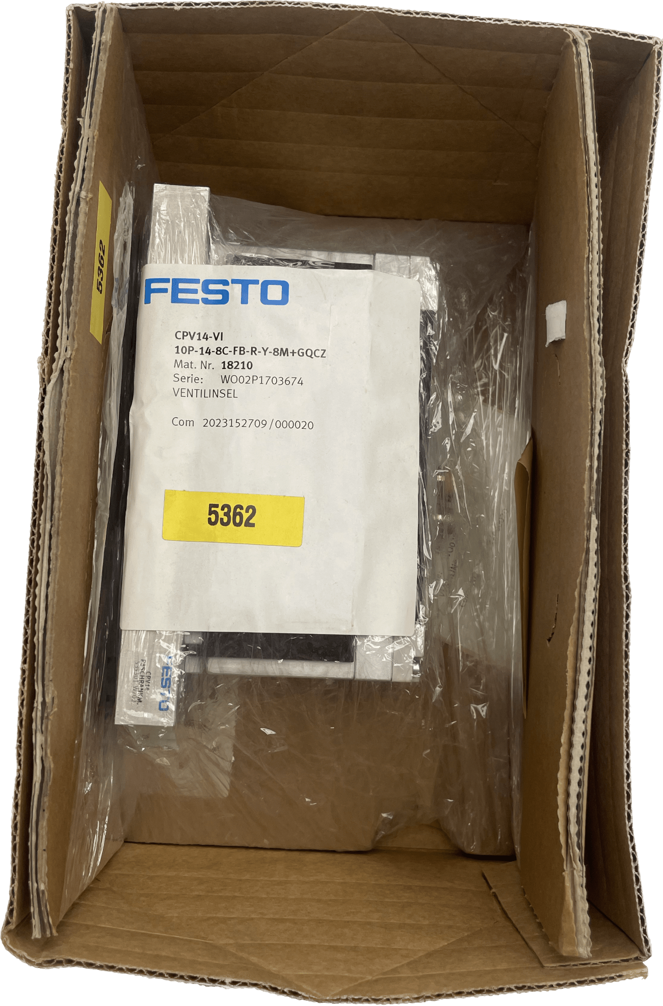 Festo Ventilinsel CPV14- VI / 10P-14-8C-FB-R-Y-8M+GQCZ - #product_category# | Klenk Maschinenhandel
