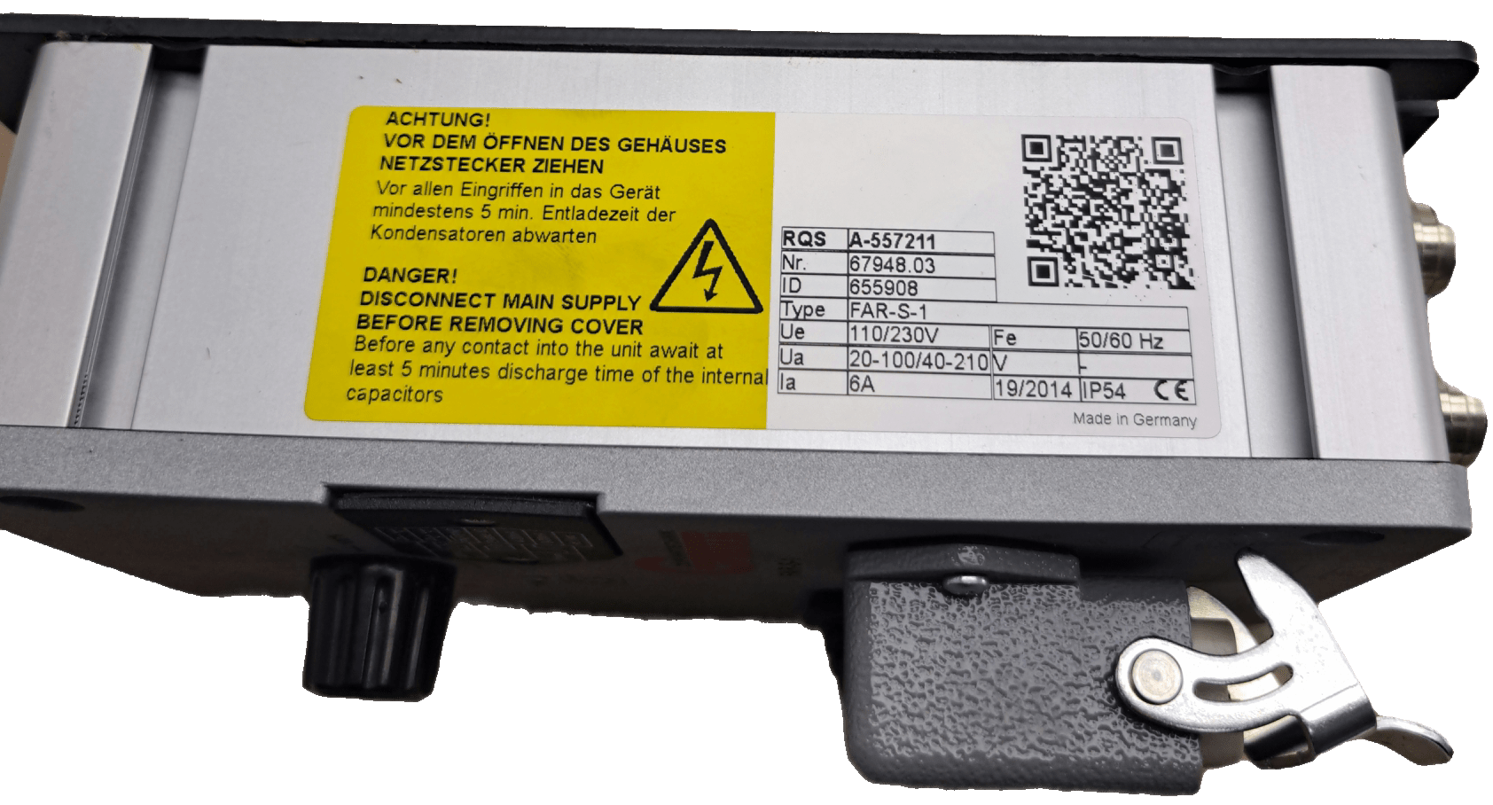 Grimm Zuführtechnik Regelgerät FAR-S-1, Phasenanschnitt Steuergerät für Schwingförderantrieb - #product_category# | Klenk Maschinenhandel