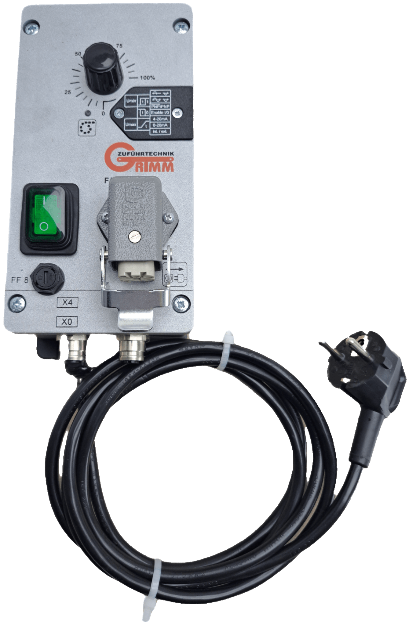 Grimm Zuführtechnik Regelgerät FAR-S-1, Phasenanschnitt Steuergerät für Schwingförderantrieb - #product_category# | Klenk Maschinenhandel