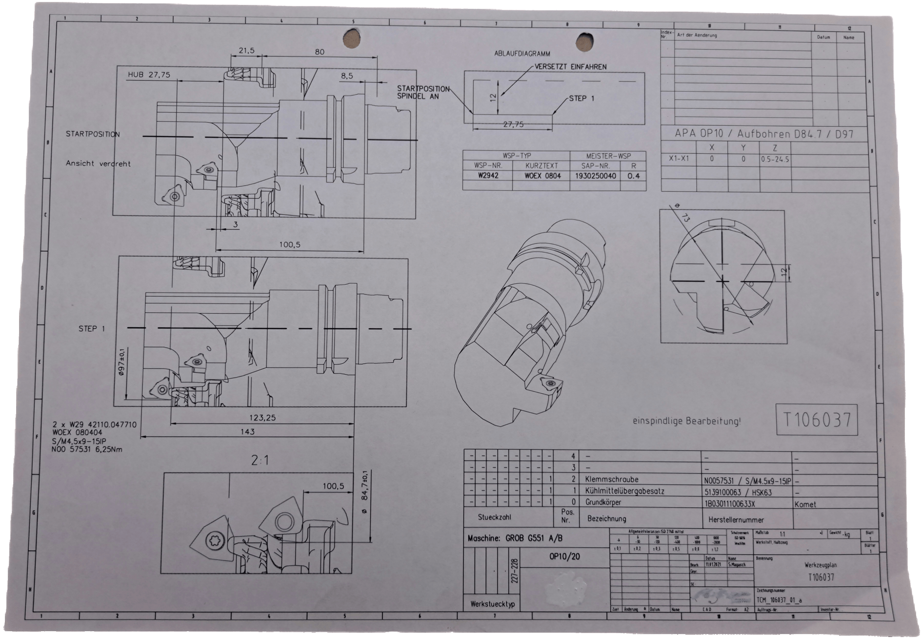 Komet Bohrstange mit HSK63 (106037) - #product_category# | Klenk Maschinenhandel