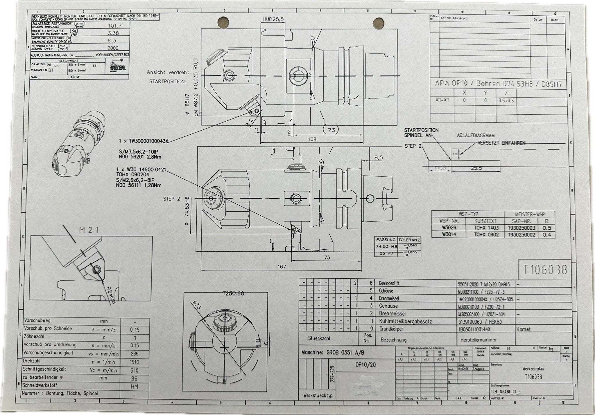 Komet Bohrstange mit HSK63 - #product_category# | Klenk Maschinenhandel