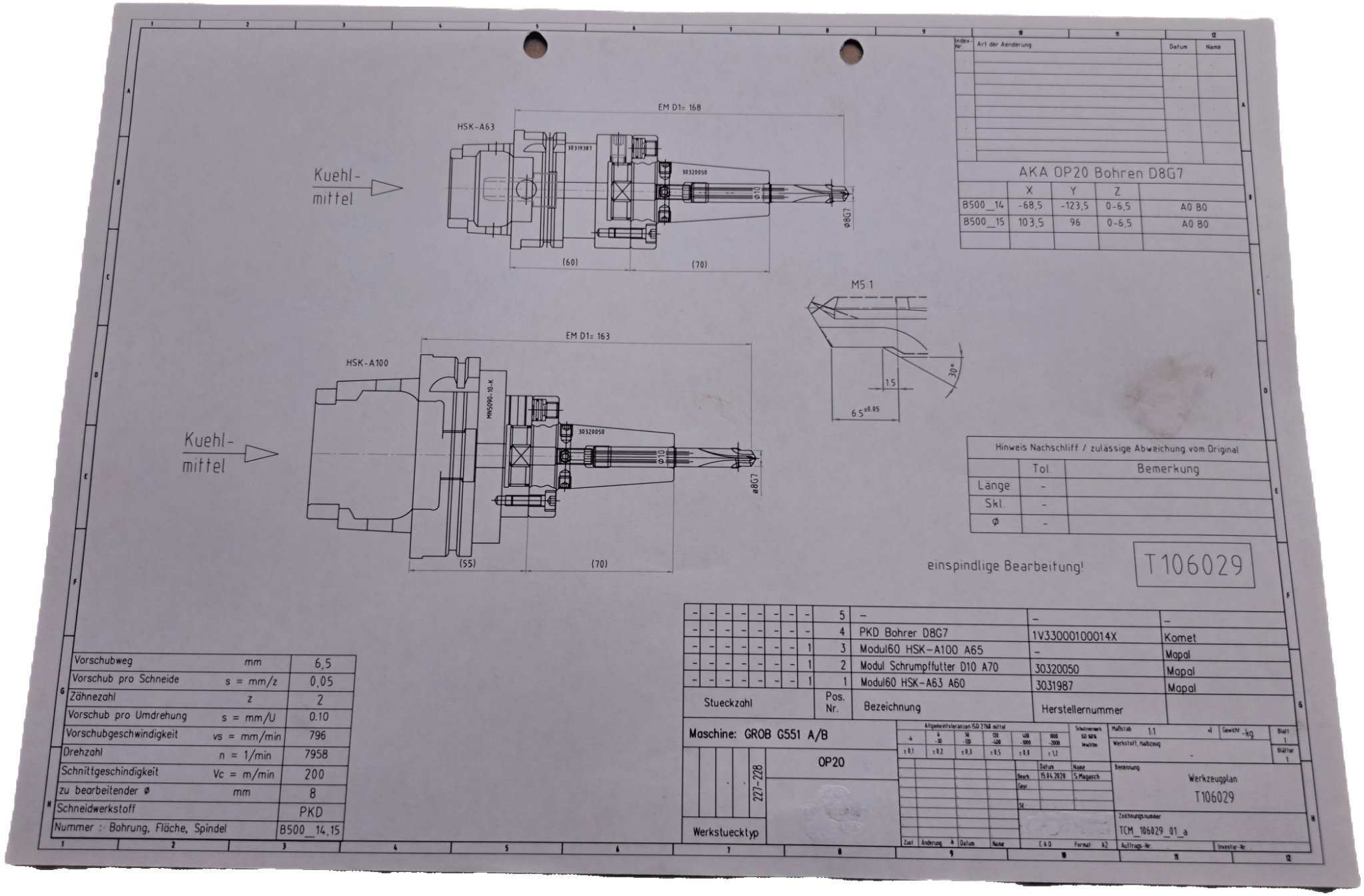 Komet / Mapal PKD Bohrer D8G7 - #product_category# | Klenk Maschinenhandel