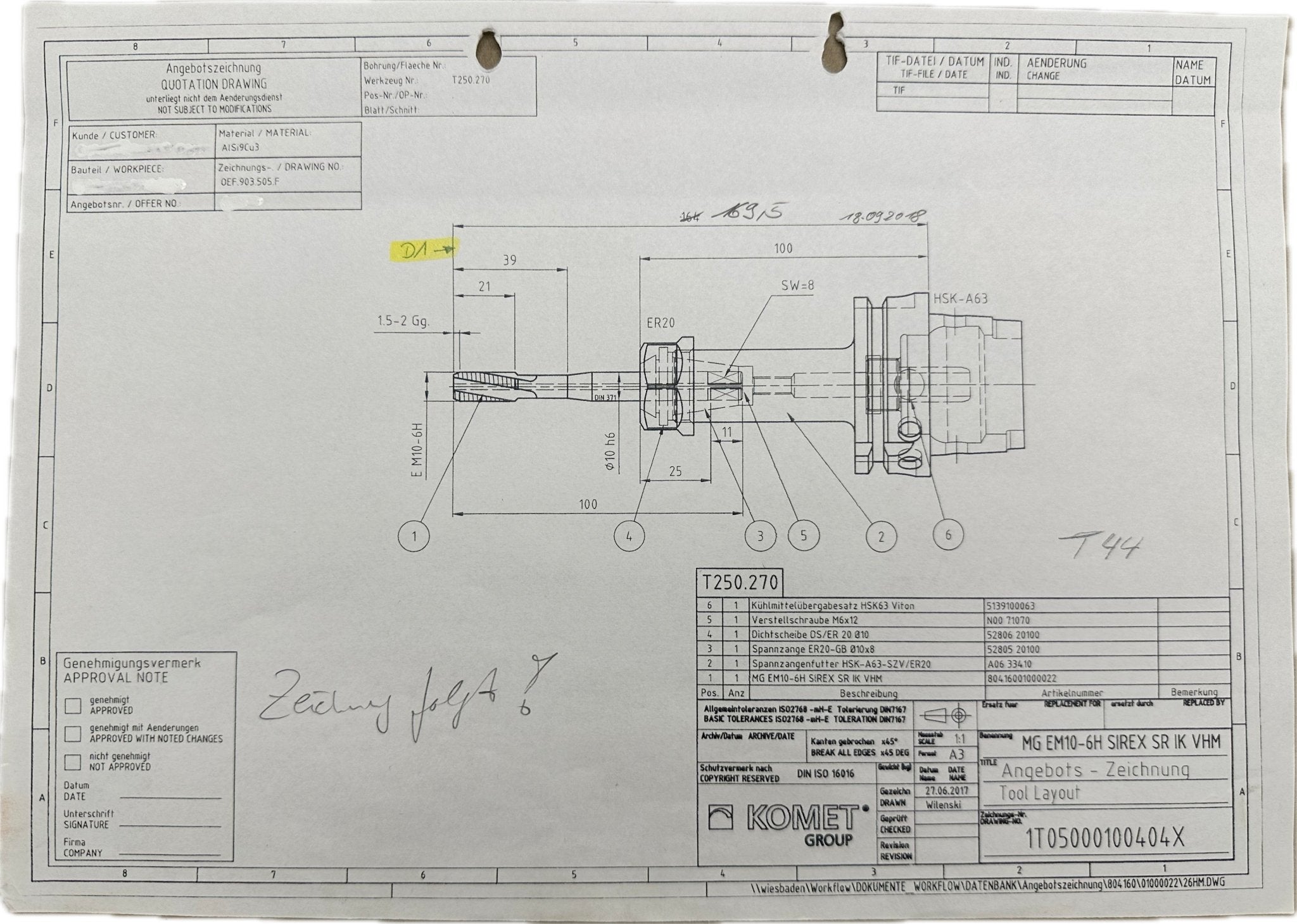 Komet MG EM10-6H SIREX SR IK VHM - #product_category# | Klenk Maschinenhandel
