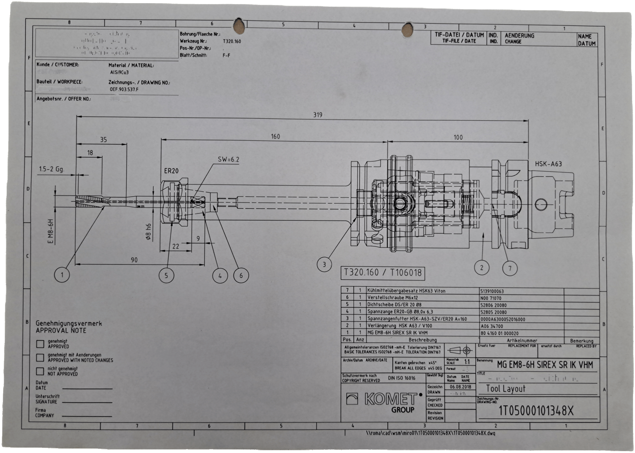 Komet MG EM8-6H SIREX SR IK VHM - #product_category# | Klenk Maschinenhandel
