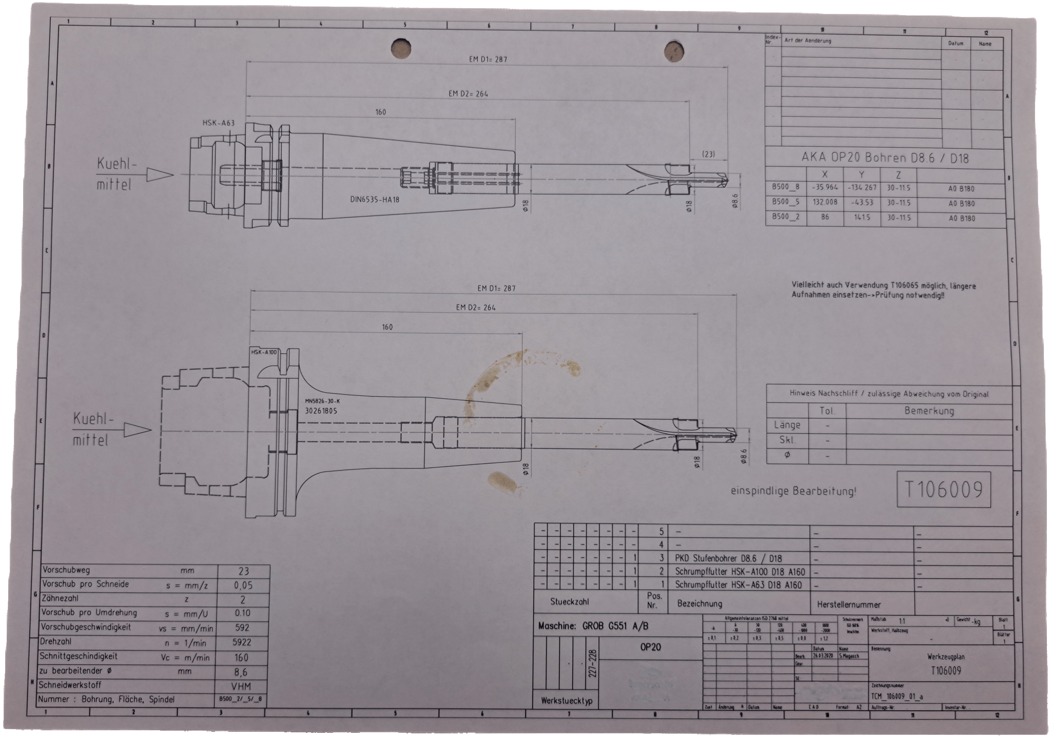 Komet PKD Stufenbohrer D8.6 / D18 - #product_category# | Klenk Maschinenhandel