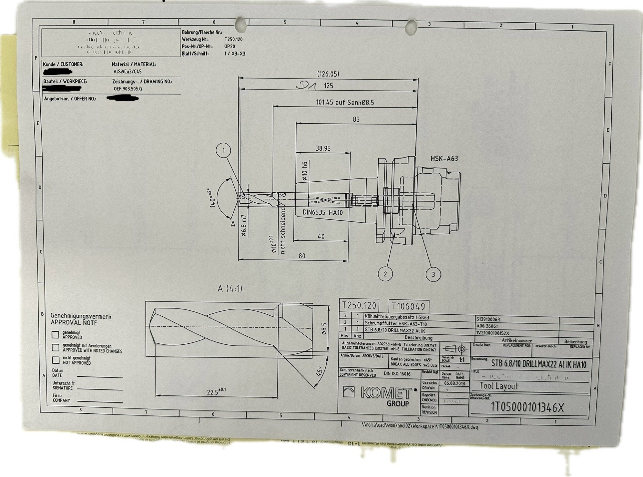 Komet STB 6.8/10 DRILLMAX22 Al IK HA10 - #product_category# | Klenk Maschinenhandel