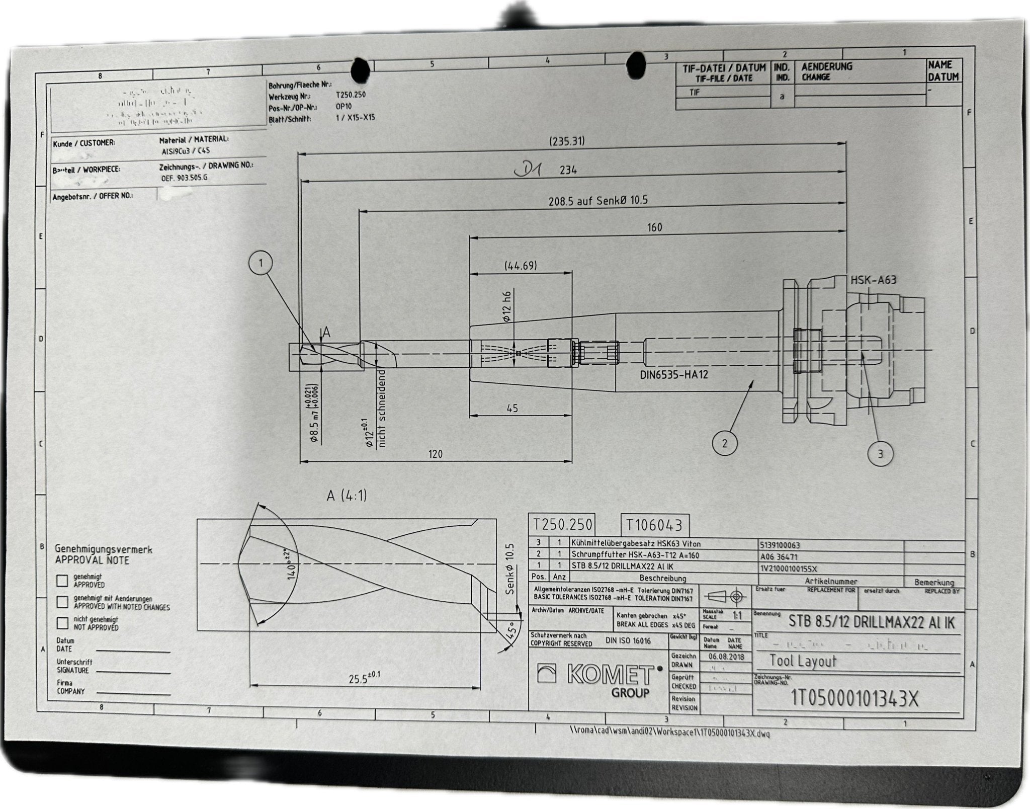 Komet STB 8.5/12 DRILLMAX22 Al IK - #product_category# | Klenk Maschinenhandel
