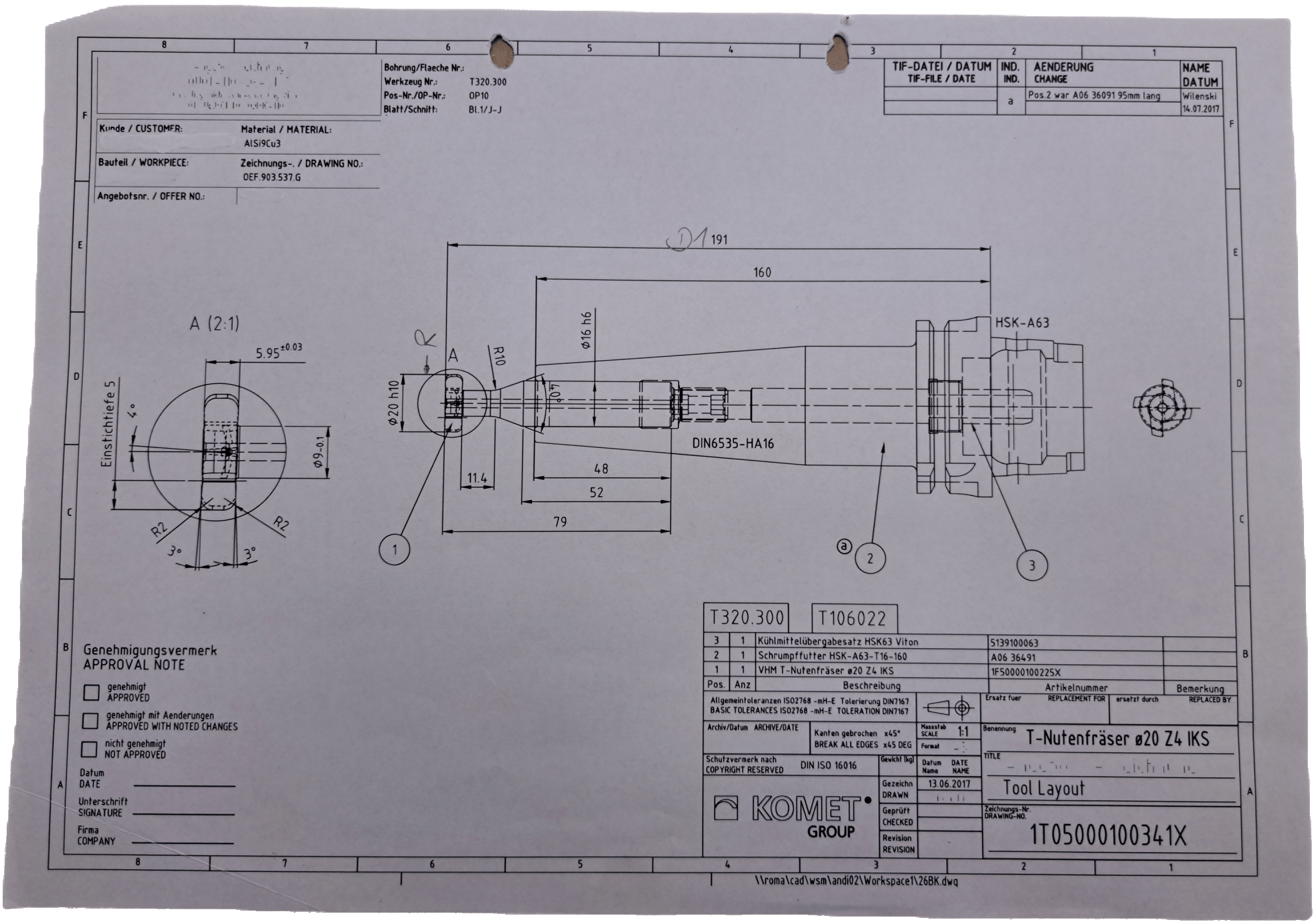 Komet T-Nutenfräser Ø20 Z4 IKS - #product_category# | Klenk Maschinenhandel