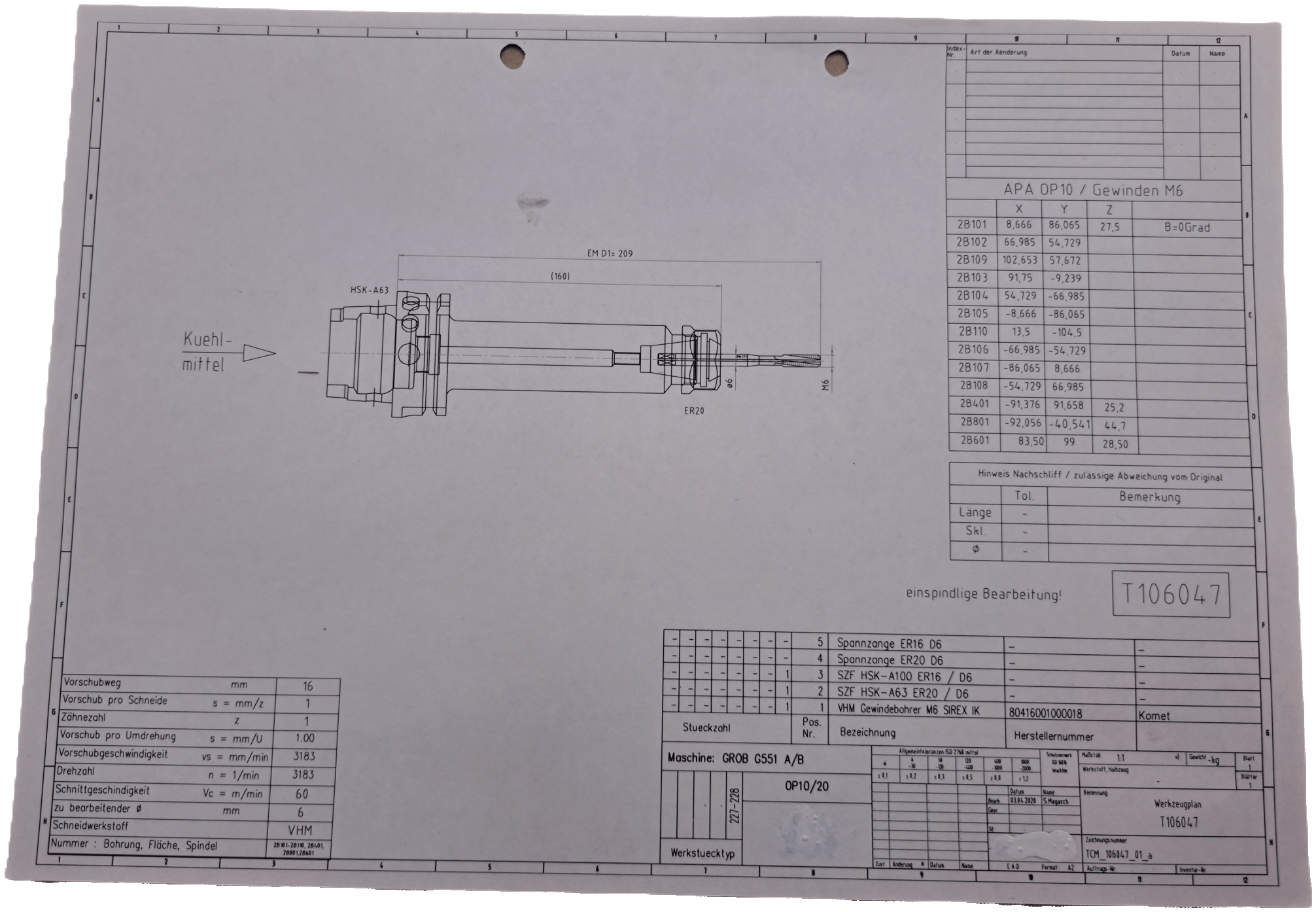 Komet VHM Gewindebohrer M6 SIREX IK - #product_category# | Klenk Maschinenhandel