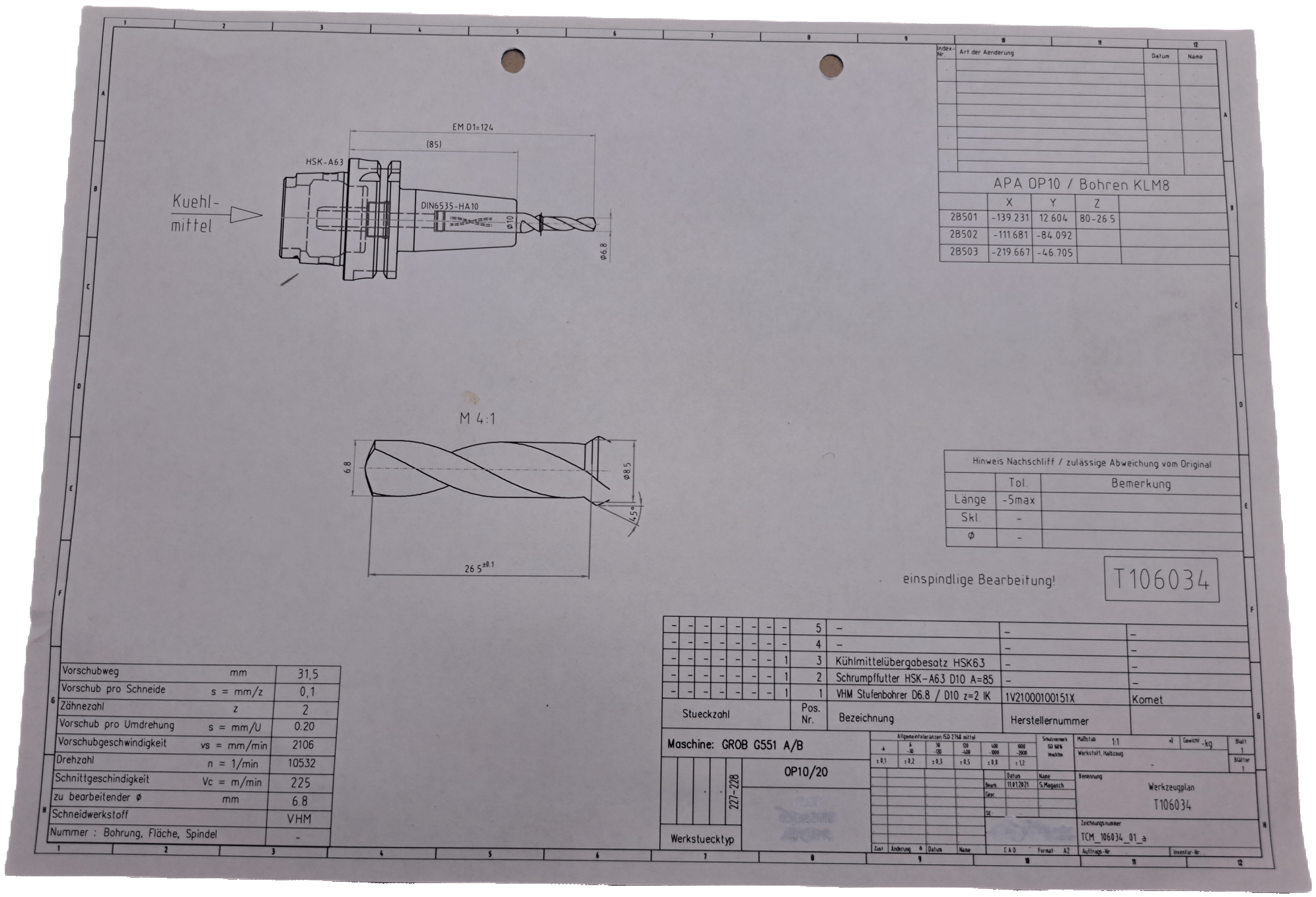 Komet VHM Stufenbohrer D6.8 / D10 z=2 IK - #product_category# | Klenk Maschinenhandel