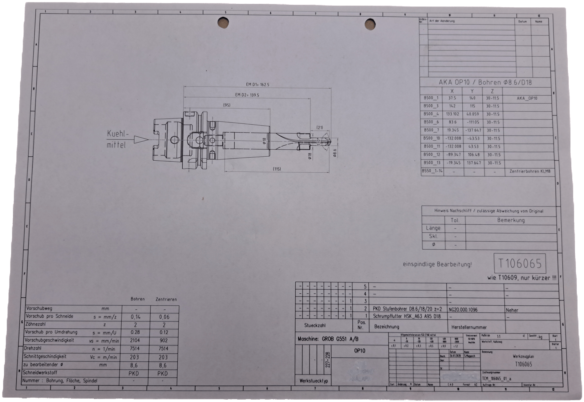 Mapal / Neher PKD Stufenbohrer D8.6/18/20 z=2 - #product_category# | Klenk Maschinenhandel