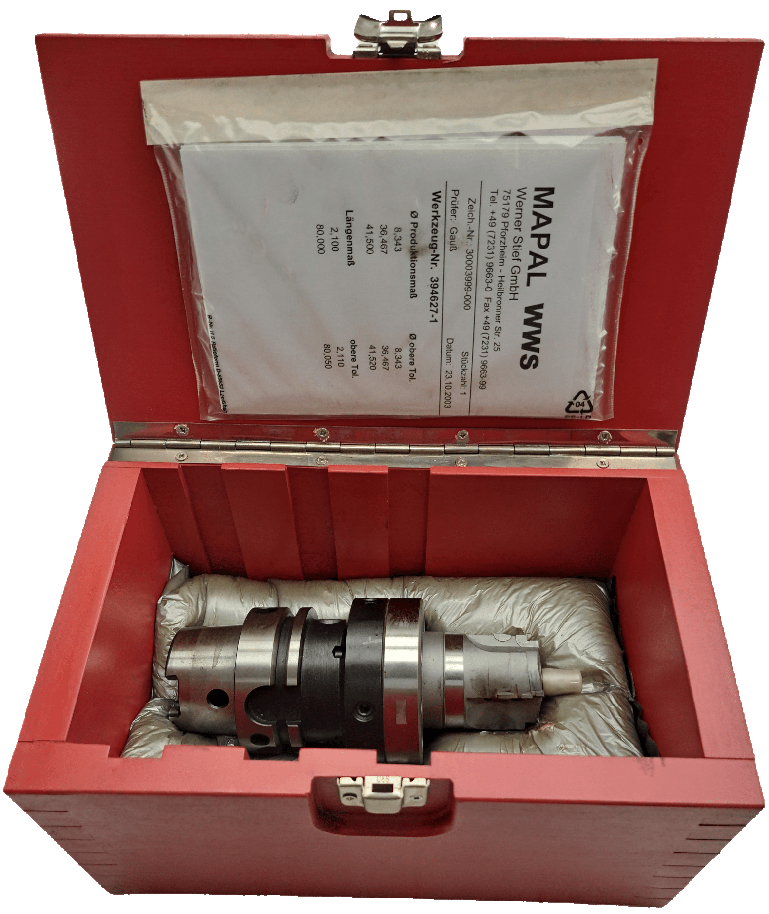 Mapal WWS MN 5091-08-K Aufnahme mit Fräskopf F3003999-000/c - #product_category# | Klenk Maschinenhandel