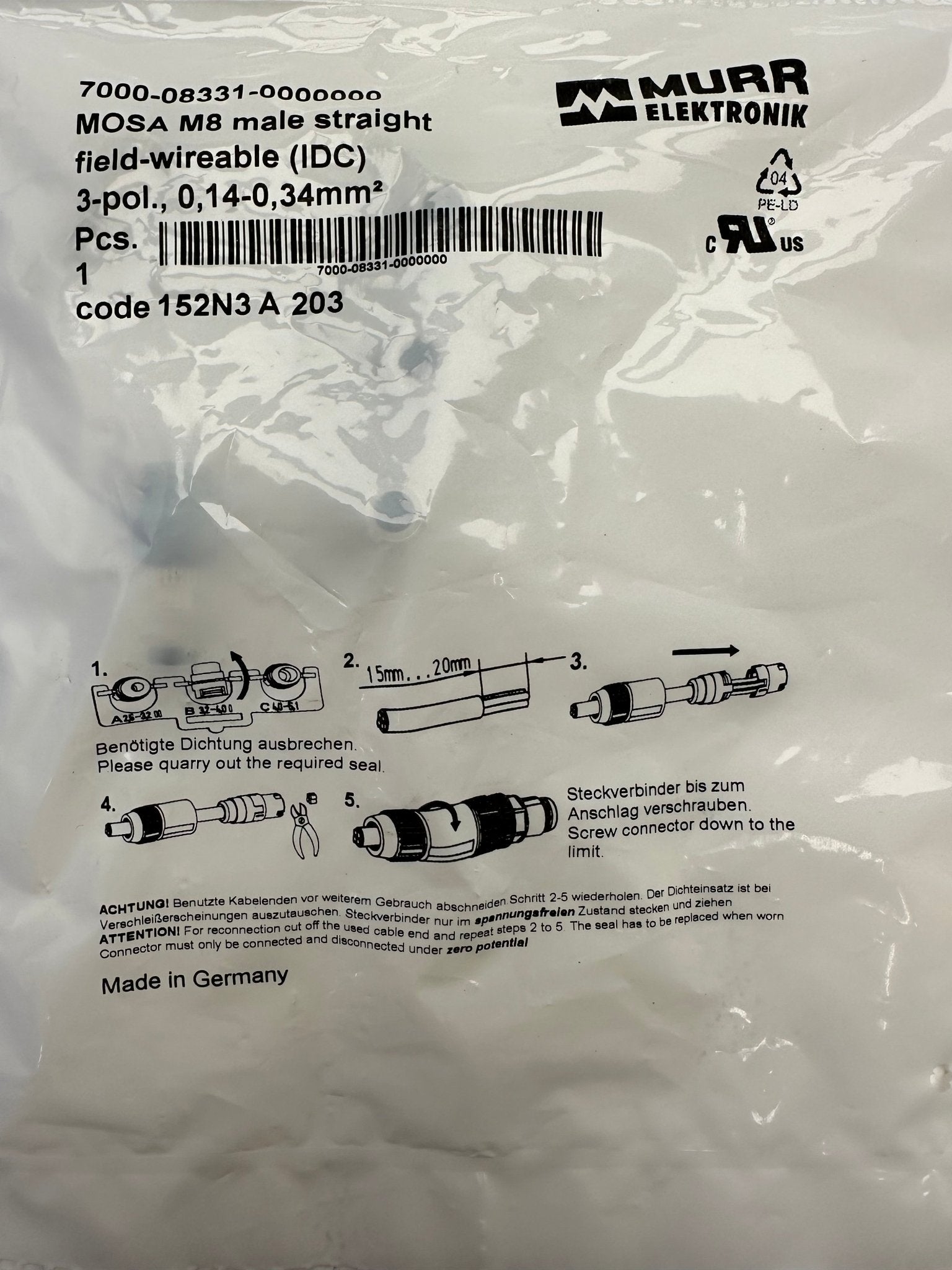 MURR-Elektronik 7000-08331-0000000 - #product_category# | Klenk Maschinenhandel