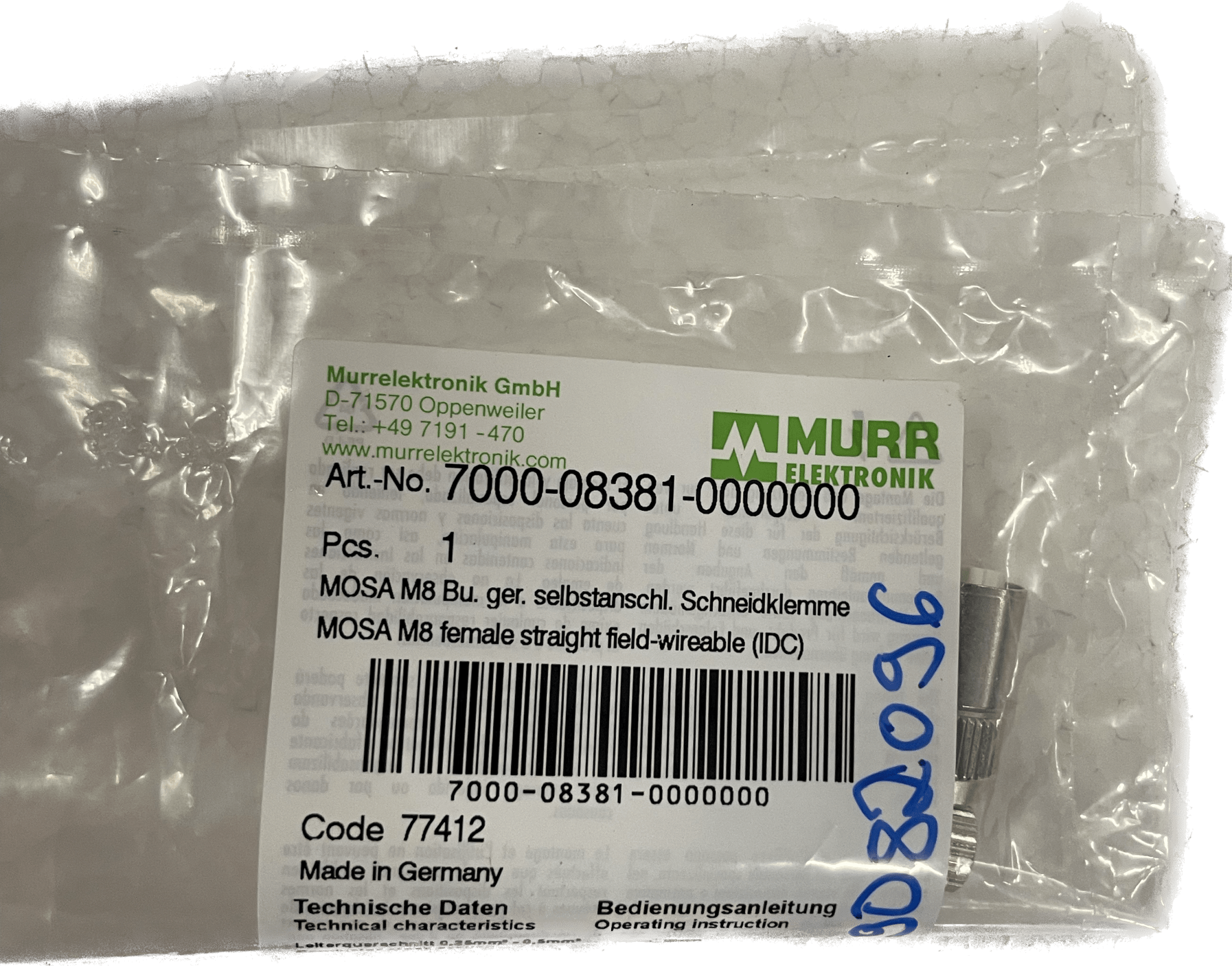MURR-Elektronik 7000-08381-0000000 - #product_category# | Klenk Maschinenhandel