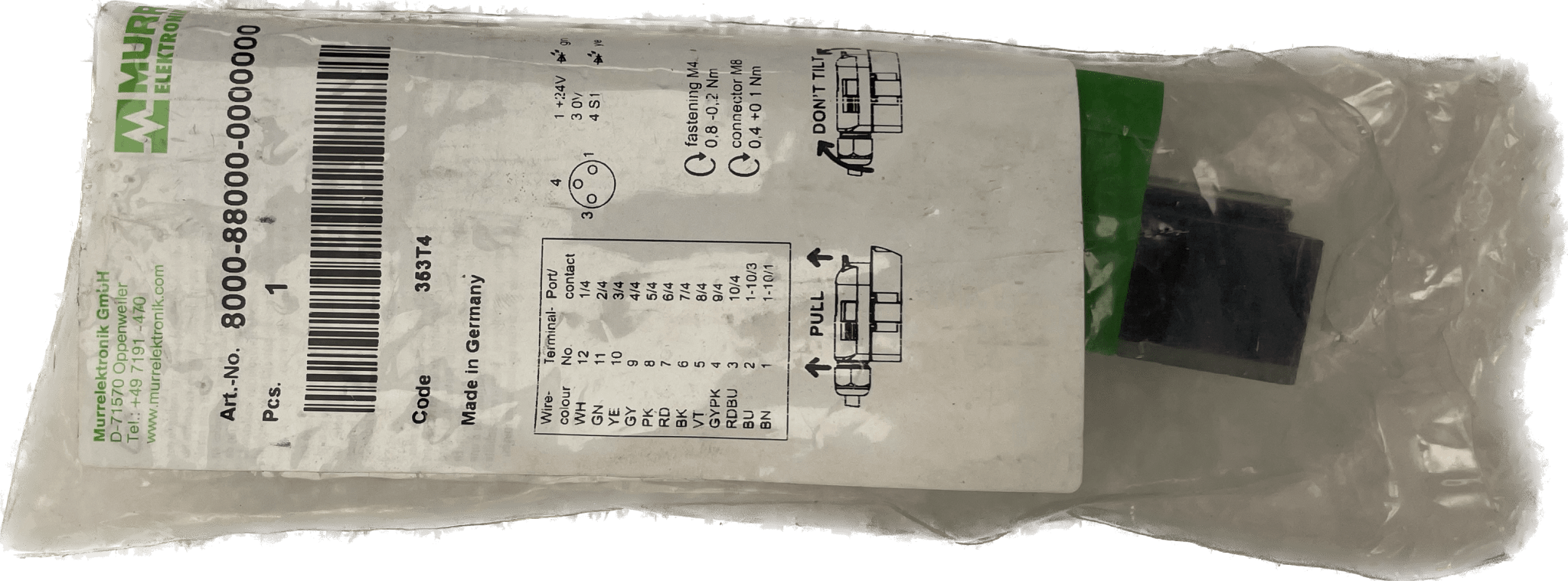 Murr-elektronik Exact8, 8xM8, 3-pol., Grundmodul, PNP-LE - #product_category# | Klenk Maschinenhandel