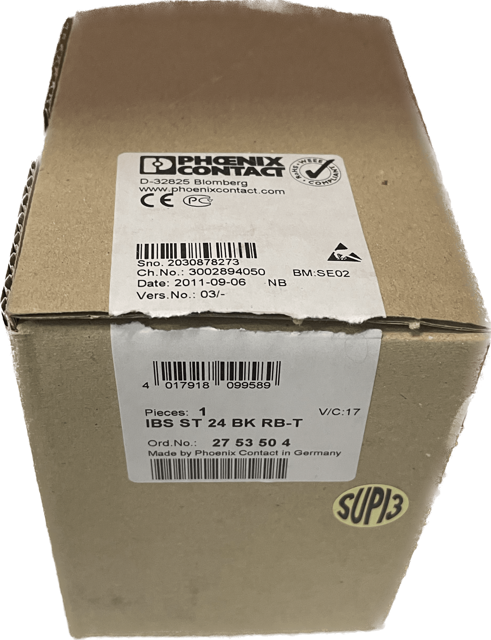 Phönix-Contact 2753504 Buskoppler - IBS ST 24 BK RB-T - #product_category# | Klenk Maschinenhandel