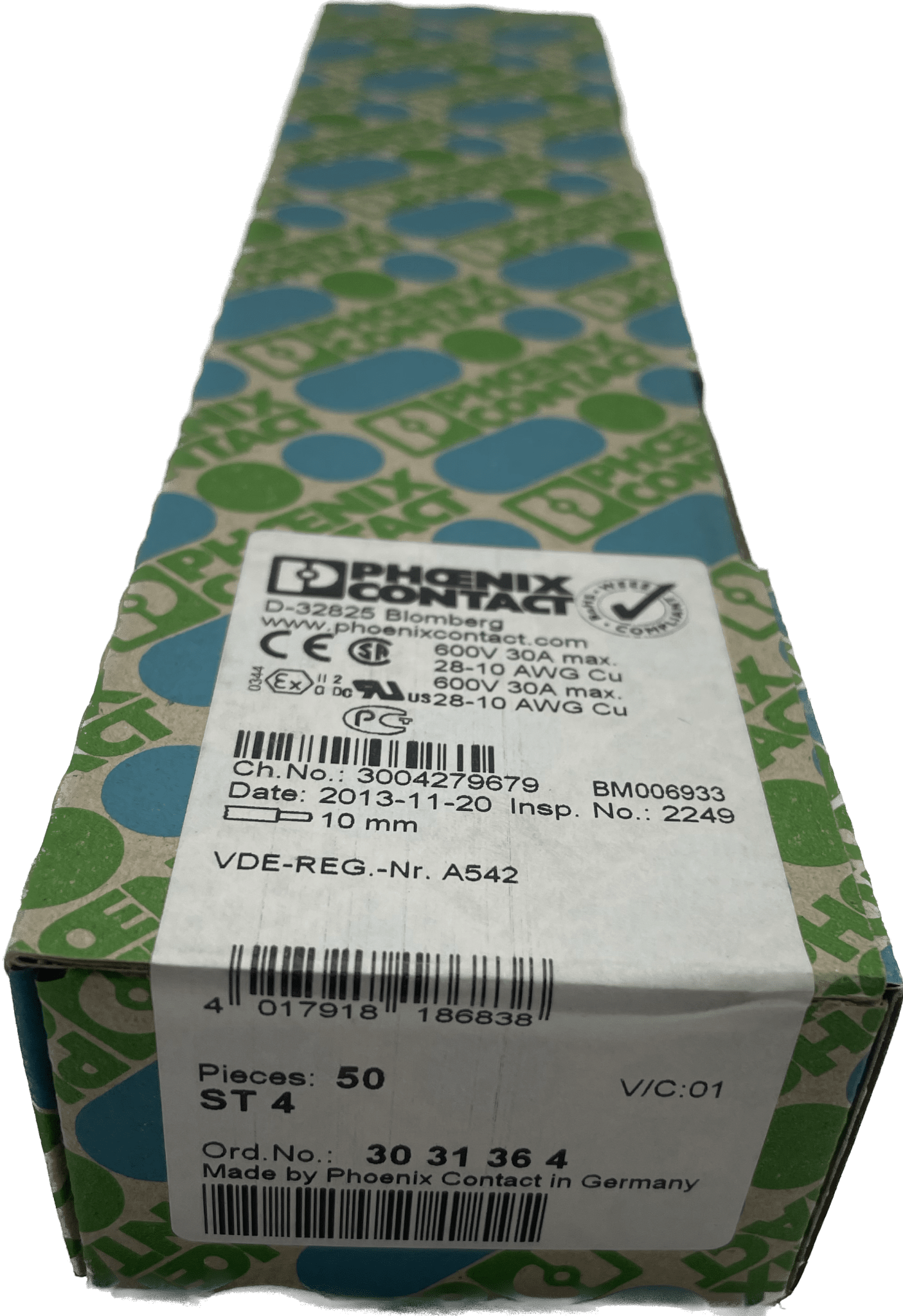 Phönix-Contact 3031364 ST 4 - Durchgangsklemme - #product_category# | Klenk Maschinenhandel