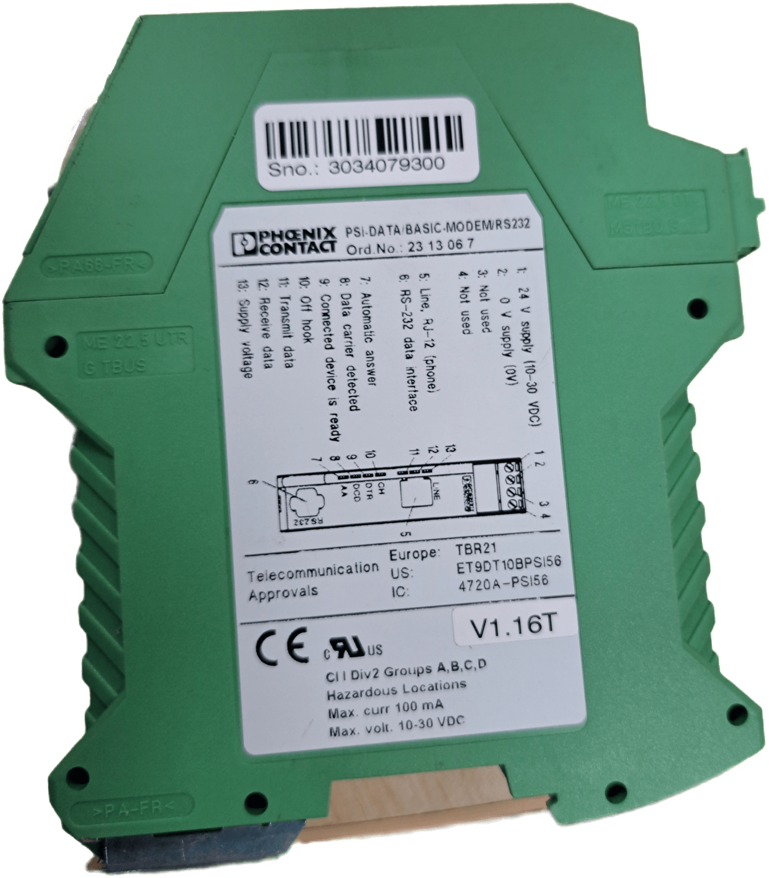 Phönix-Contact Industrielles Analog-Modem 2313067 - #product_category# | Klenk Maschinenhandel