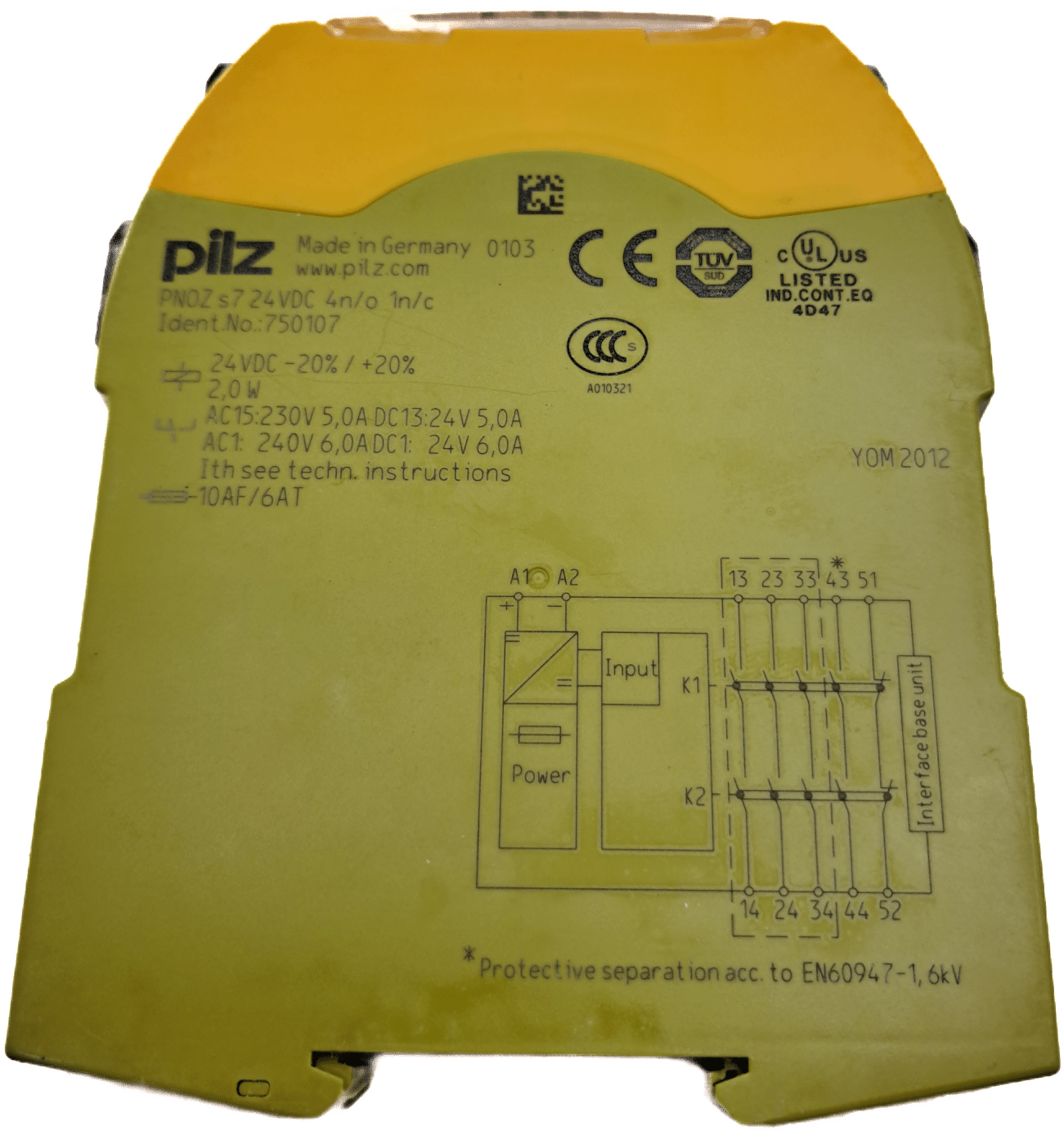Pilz 750107 PNOZ s7 24VDC 4 n/o 1 n/c - #product_category# | Klenk Maschinenhandel