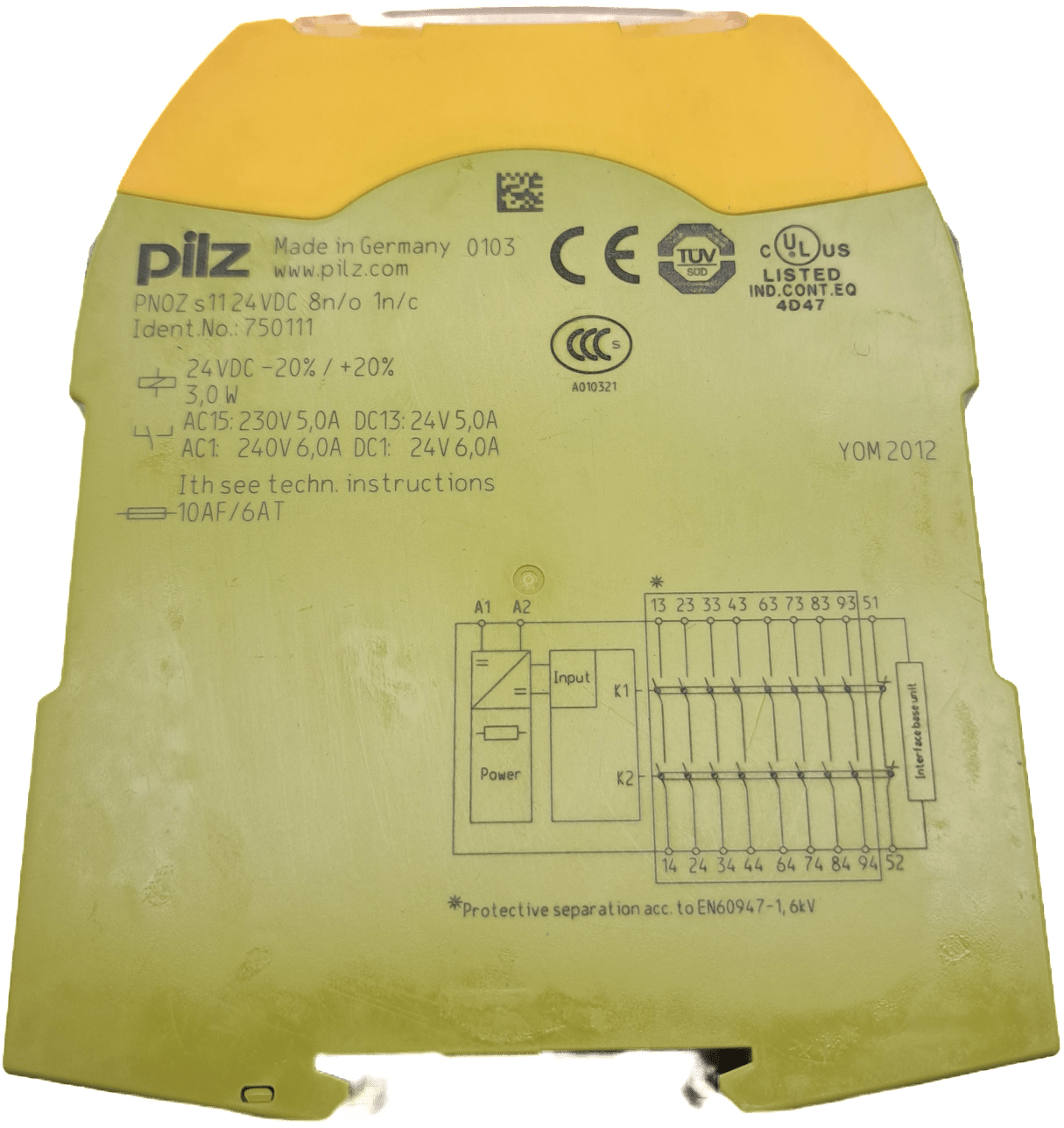 Pilz PNOZ s11 24VDC 8n/o 1n/c 750111 (g) - #product_category# | Klenk Maschinenhandel