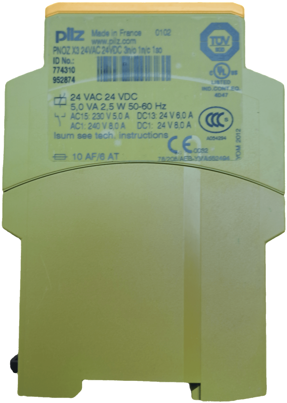 Pilz Sicherheitsschaltgerät PNOZ X3 24VAC 24VDC 3n/o 1n/c 1so - #product_category# | Klenk Maschinenhandel