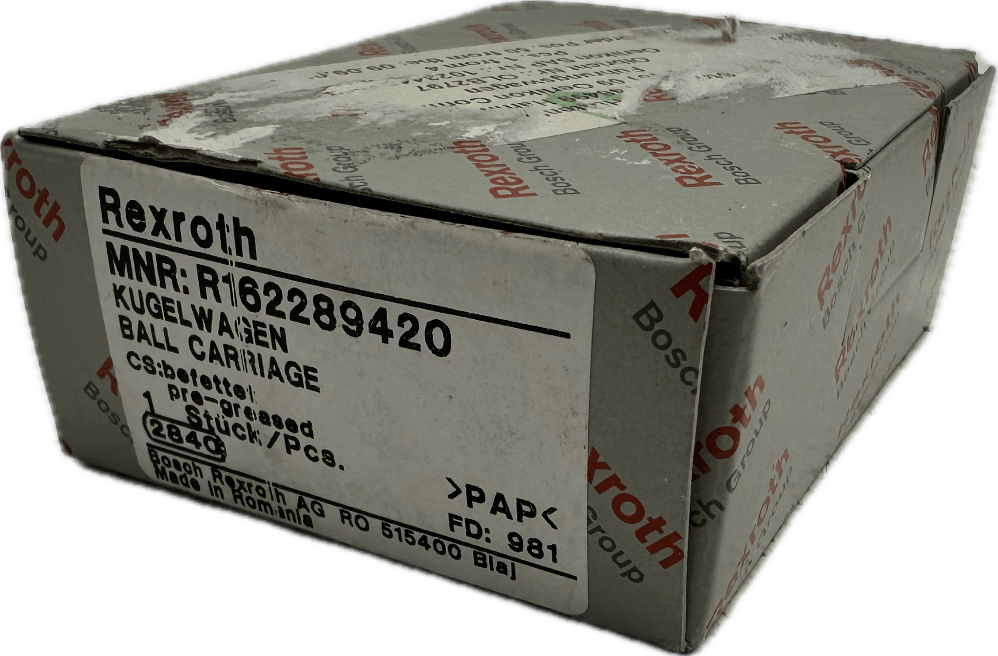 Rexroth Kugelwagen, SNS, Größe 20, Stahl CS, Genauigkeitsnorm, vorspannungsfrei, ohne Kugelkette - #product_category# | Klenk Maschinenhandel