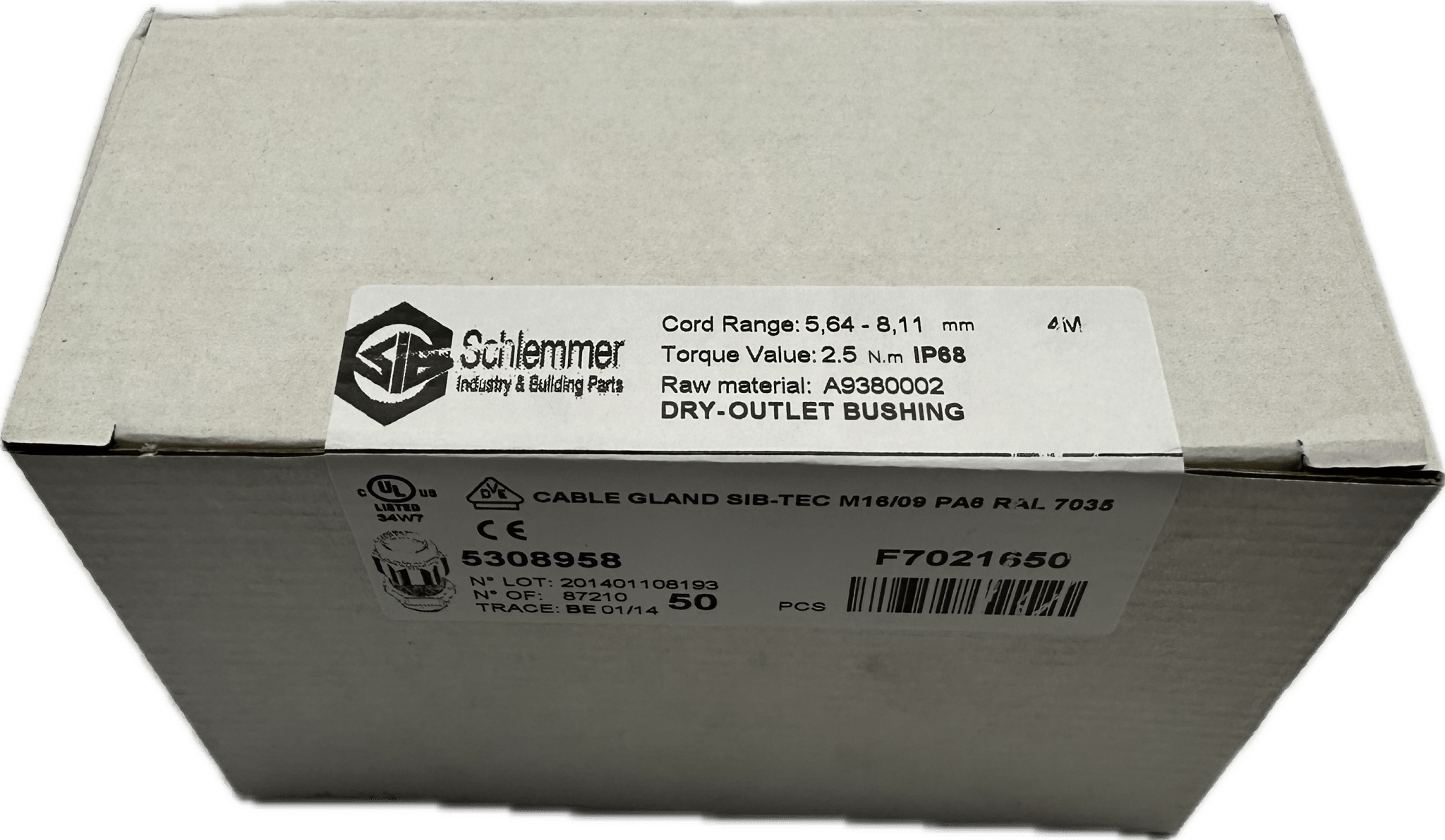 Schlemmer Kabelverschraubung 5308958 SIB-TEC Metric M16x1,5/9 - #product_category# | Klenk Maschinenhandel