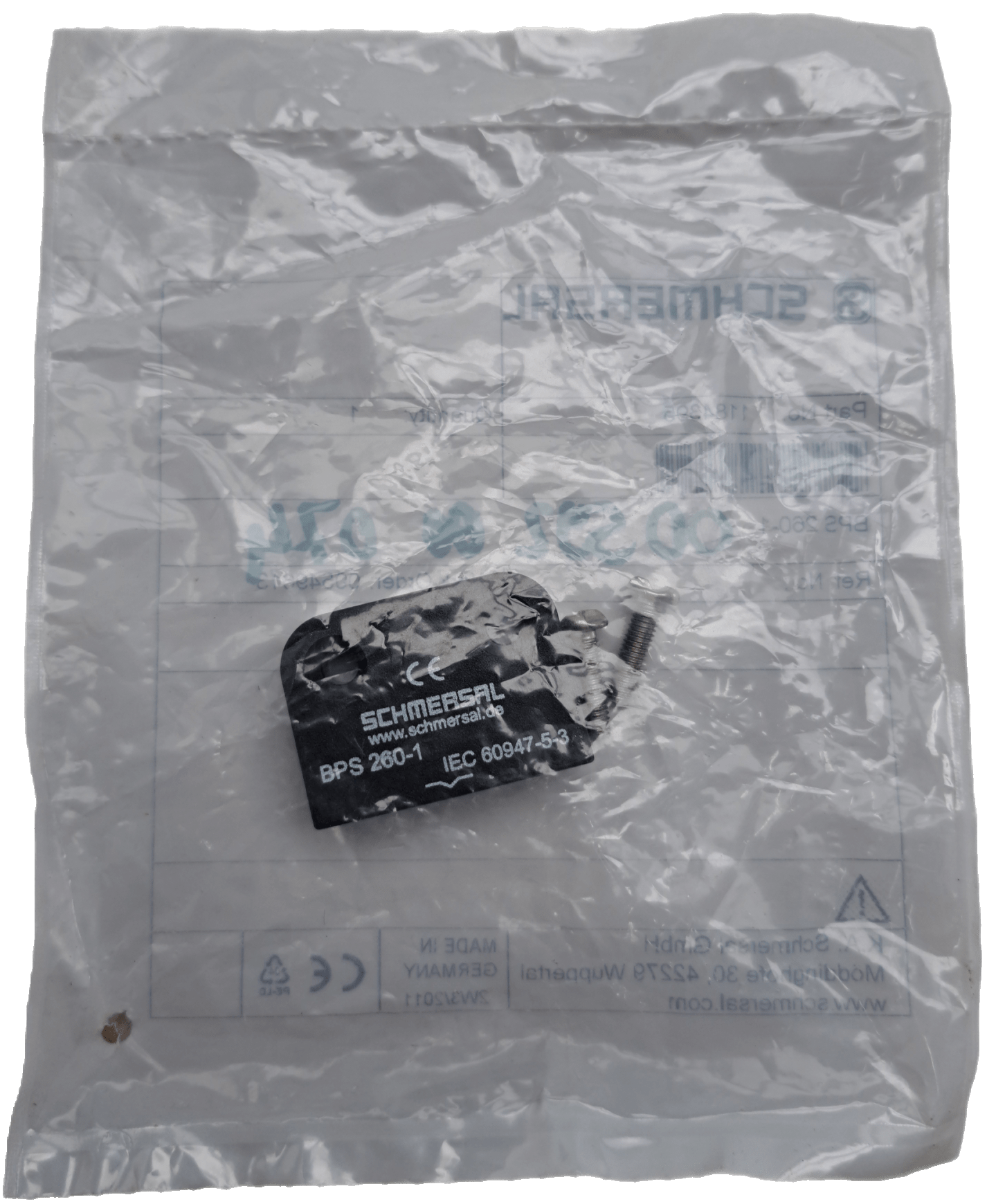 Schmersal Betätiger und Sensor auf einer Befestigungsebene 1184395 / BPS260-1 - #product_category# | Klenk Maschinenhandel