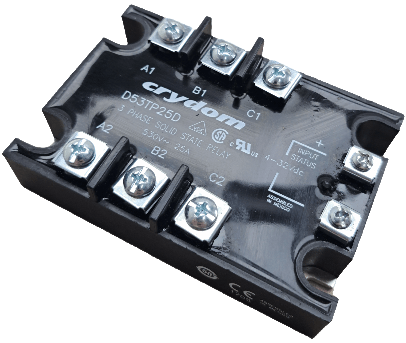 Sensata / Crydom afelmontage Halbleiterrelais mit Nulldurchgang 530 Vrms / 25 A eff / D53TP25D - #product_category# | Klenk Maschinenhandel