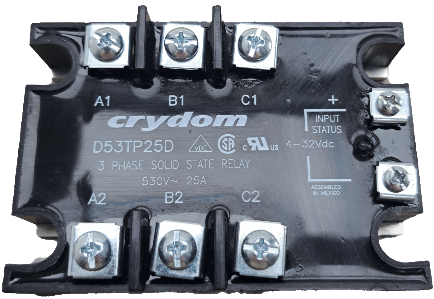 Sensata / Crydom afelmontage Halbleiterrelais mit Nulldurchgang 530 Vrms / 25 A eff / D53TP25D - #product_category# | Klenk Maschinenhandel