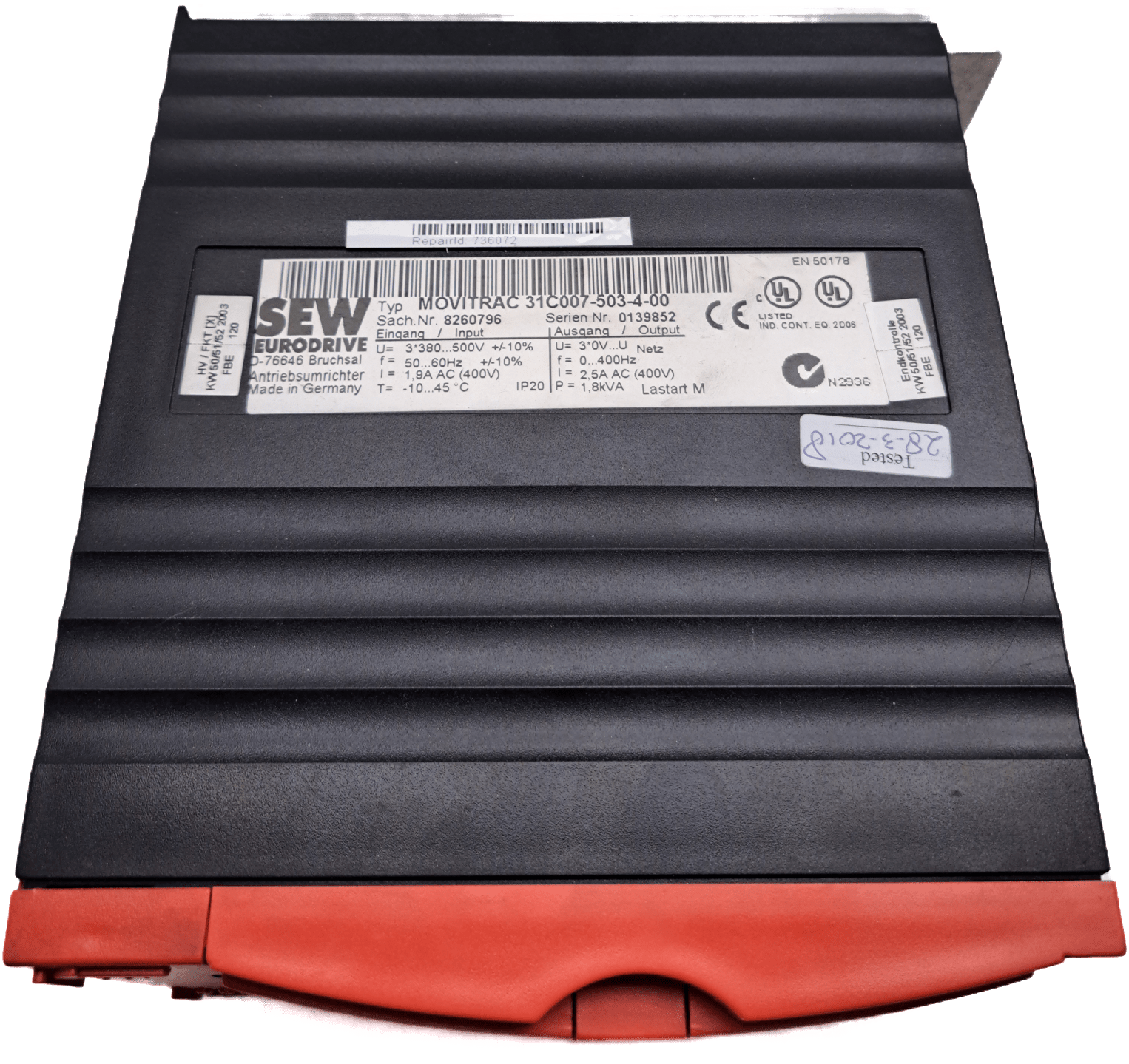 SEW Eurodrive MOVITRAC 31C007-503-4-00 - #product_category# | Klenk Maschinenhandel