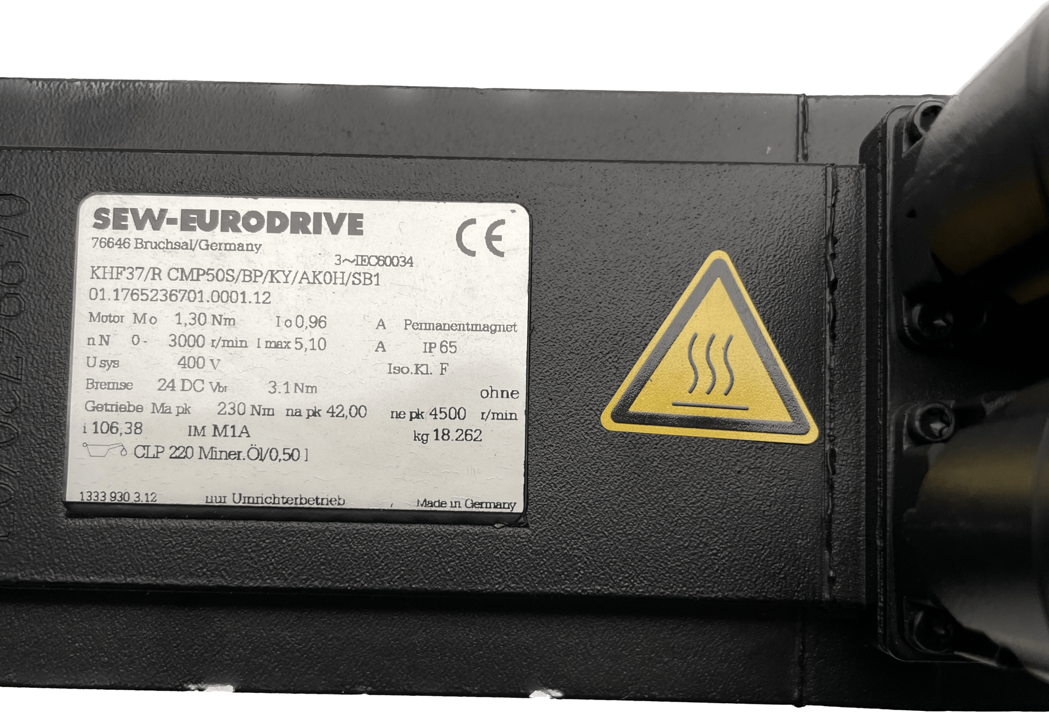 SEW Eurodrive Servo-Getriebemotor KHF37/R-CMP50S/BP/KY/AK0H/SB1 - #product_category# | Klenk Maschinenhandel