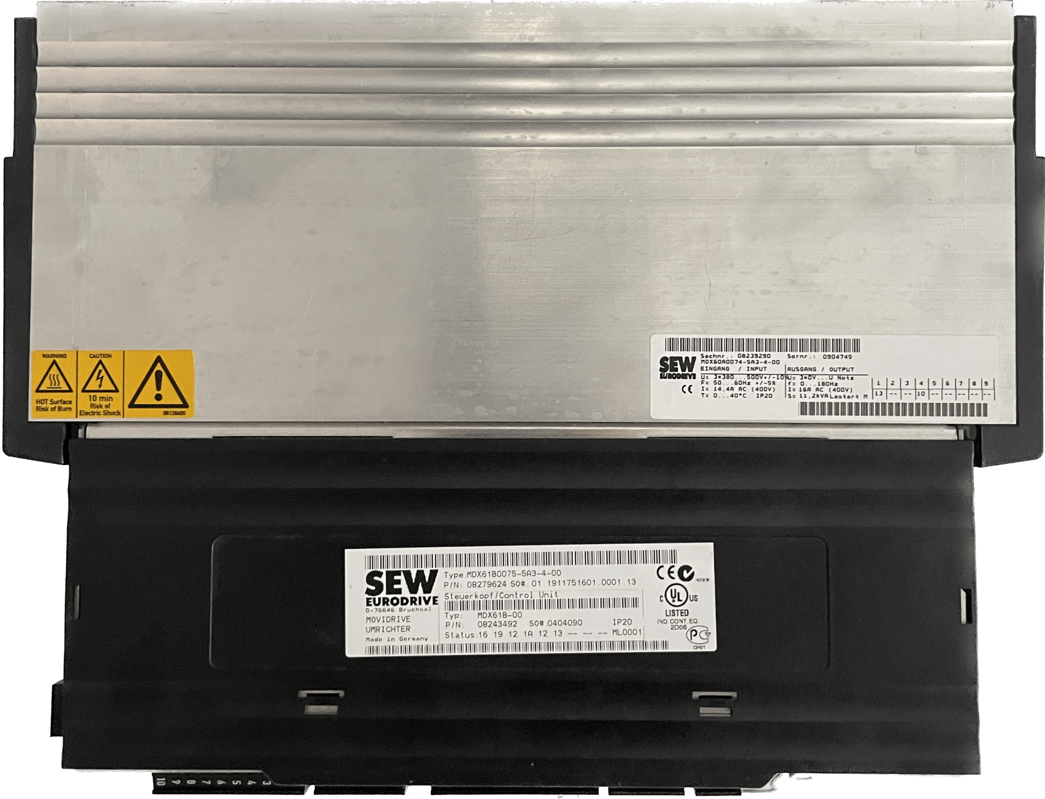 SEW Frequenzumrichter Movidrive MDX61B0075-5A3-4-00 - #product_category# | Klenk Maschinenhandel