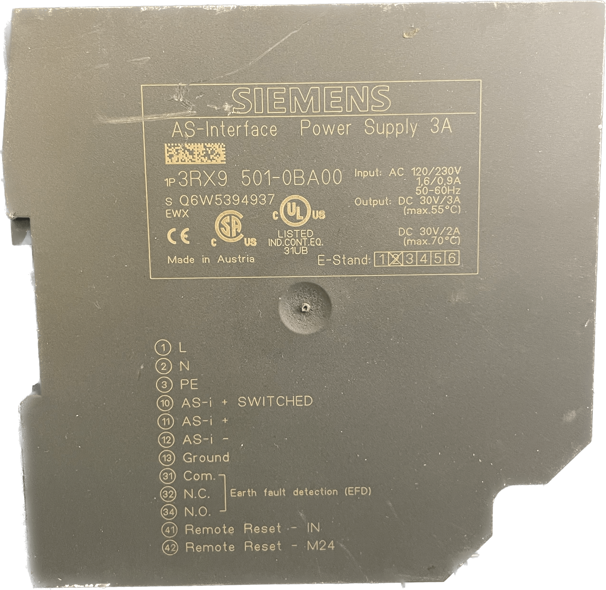 Siemens AS-i Power 3A 3RX9501-0BA00 - #product_category# | Klenk Maschinenhandel