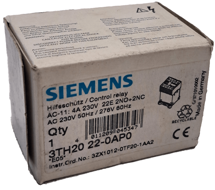 Siemens Hilfsschütz 3TH2022-0AP0 - #product_category# | Klenk Maschinenhandel