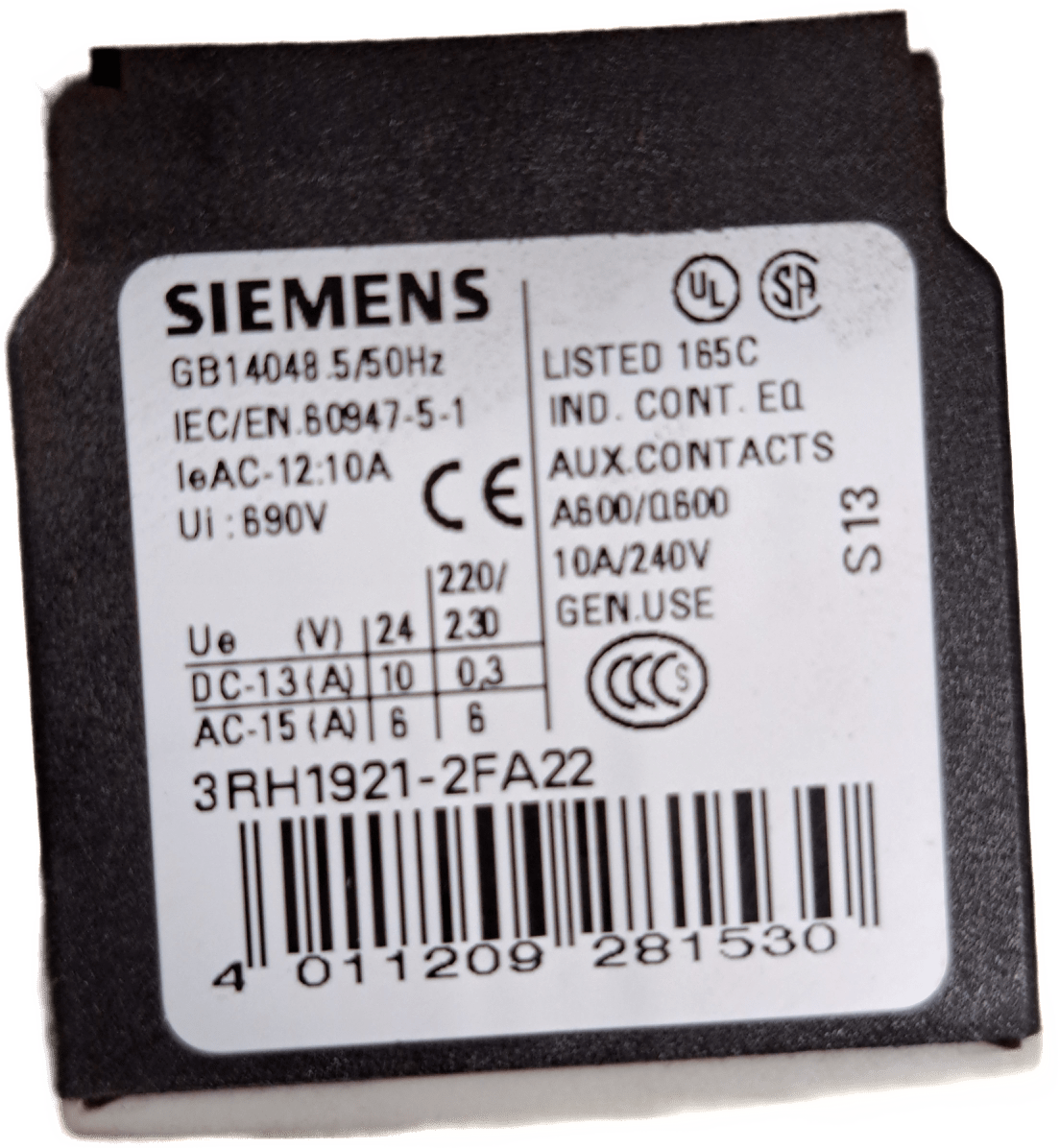 Siemens Leistungsschütz 3RT1044-3BB40 - #product_category# | Klenk Maschinenhandel