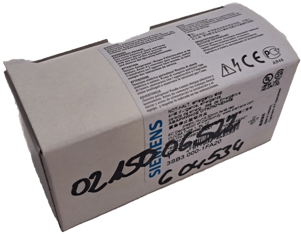 Siemens NOT-HALT-PILZDRUCKTASTER 3SB3000-1FA20 - #product_category# | Klenk Maschinenhandel