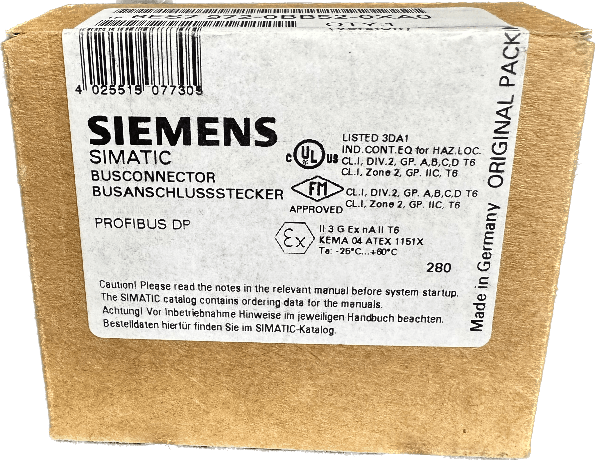 Siemens SIMATIC DP 6ES7972-0BB52-0XA0 - #product_category# | Klenk Maschinenhandel