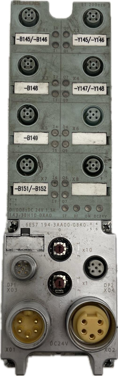 Siemens SIMATIC DP, Grundmodul BM 143 ET 200ECO Anschlussblock 6ES7194-3AA00-0.A0 - #product_category# | Klenk Maschinenhandel