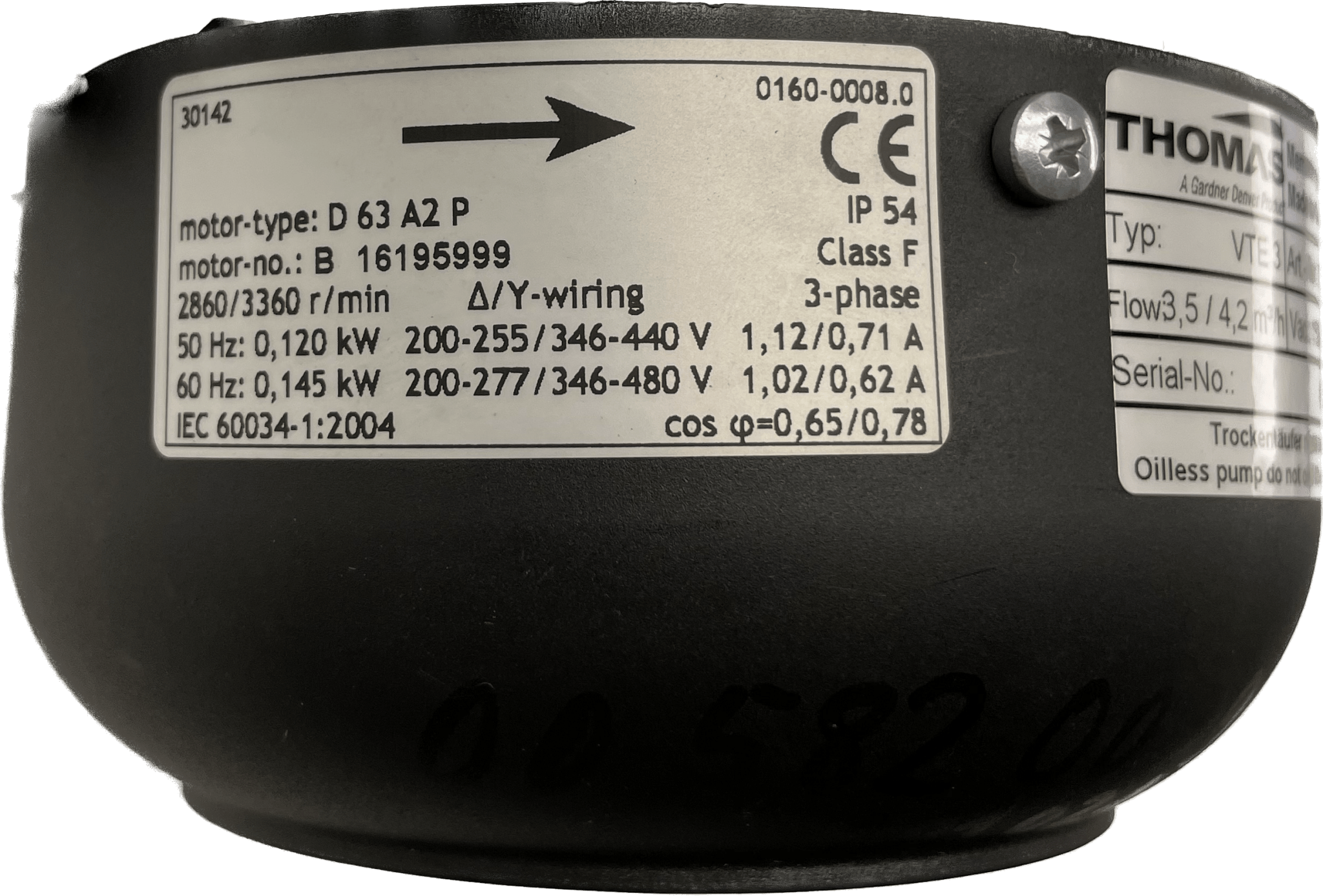 Thomas Drehschieber-Vakuumpumpe VTE 3 - #product_category# | Klenk Maschinenhandel