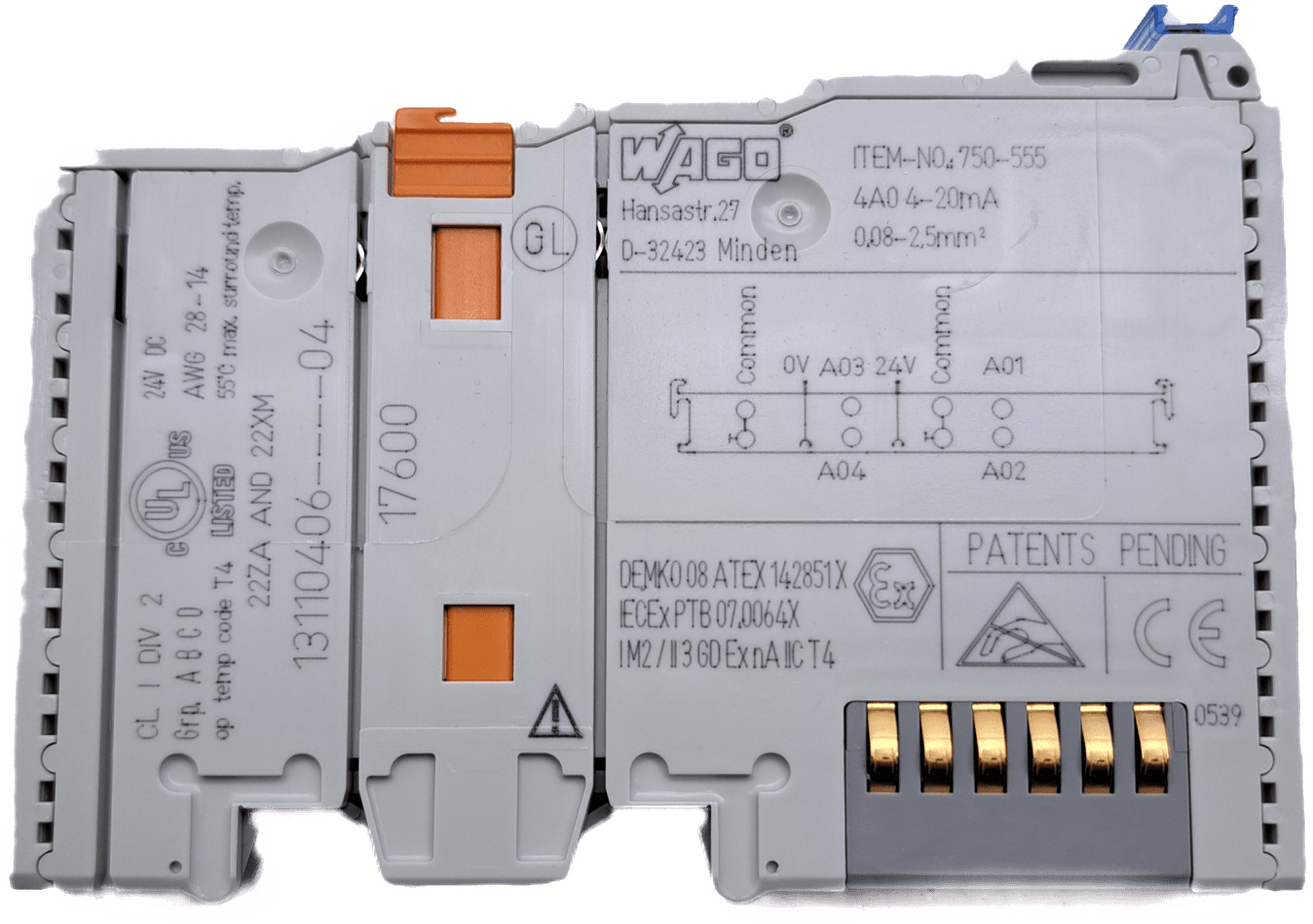 WAGO 4-Kanal-Analogausgang 750-555 - #product_category# | Klenk Maschinenhandel