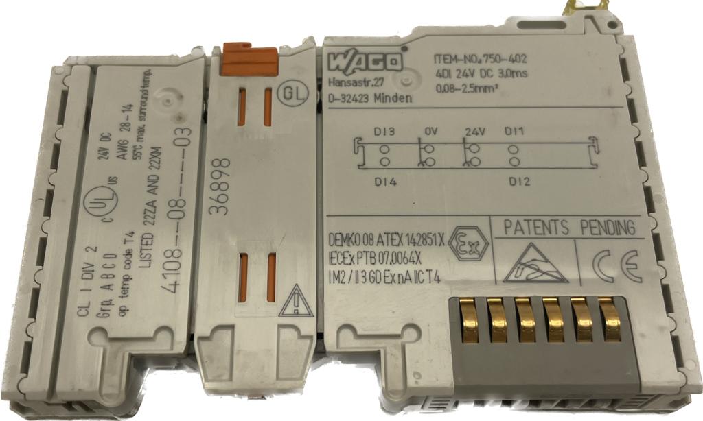 WAGO 4-Kanal-Digitaleingang 750-402 (g) - #product_category# | Klenk Maschinenhandel