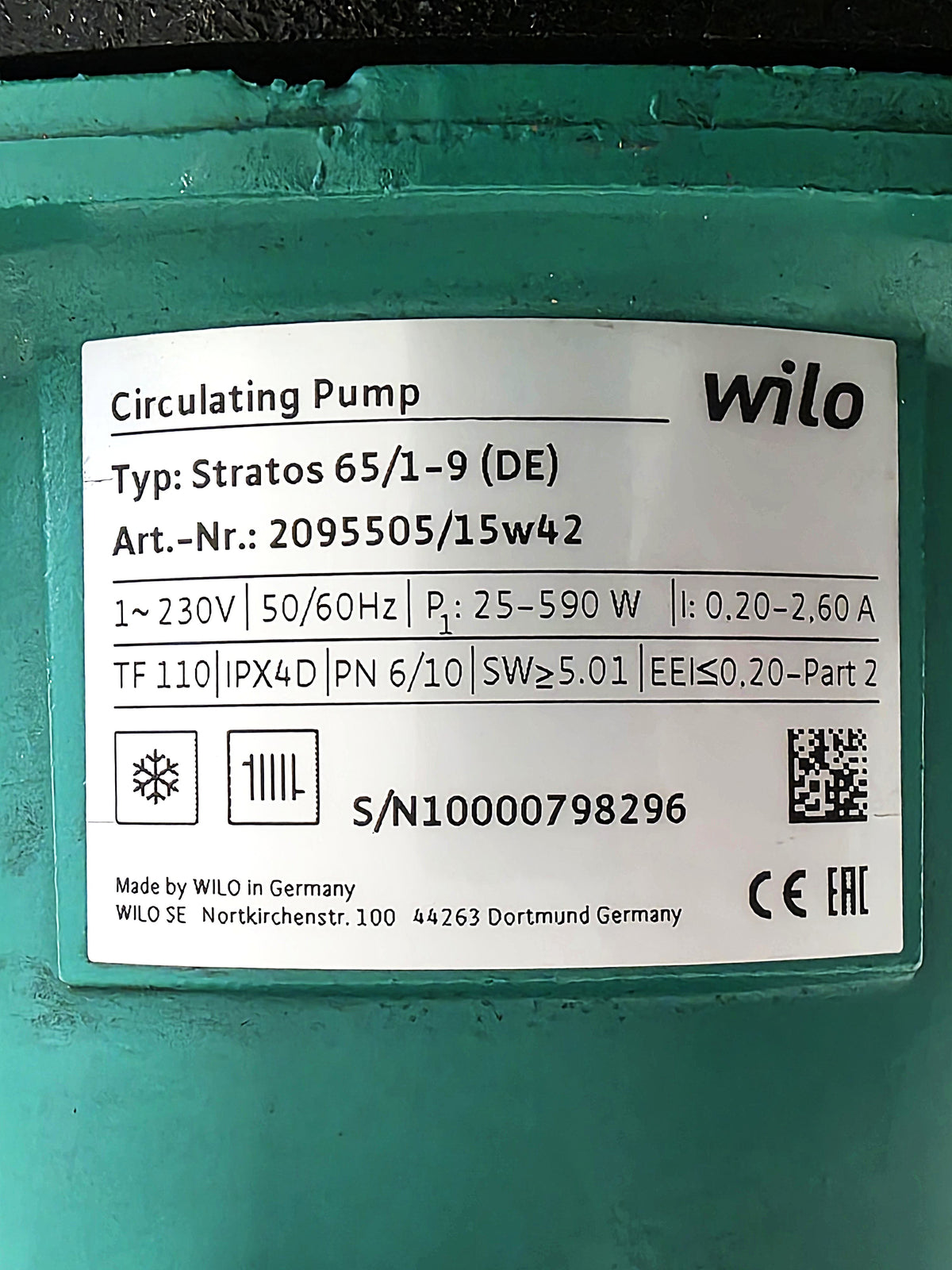 Pompa di circolazione Wilo Stratos 65/1-9(DE)