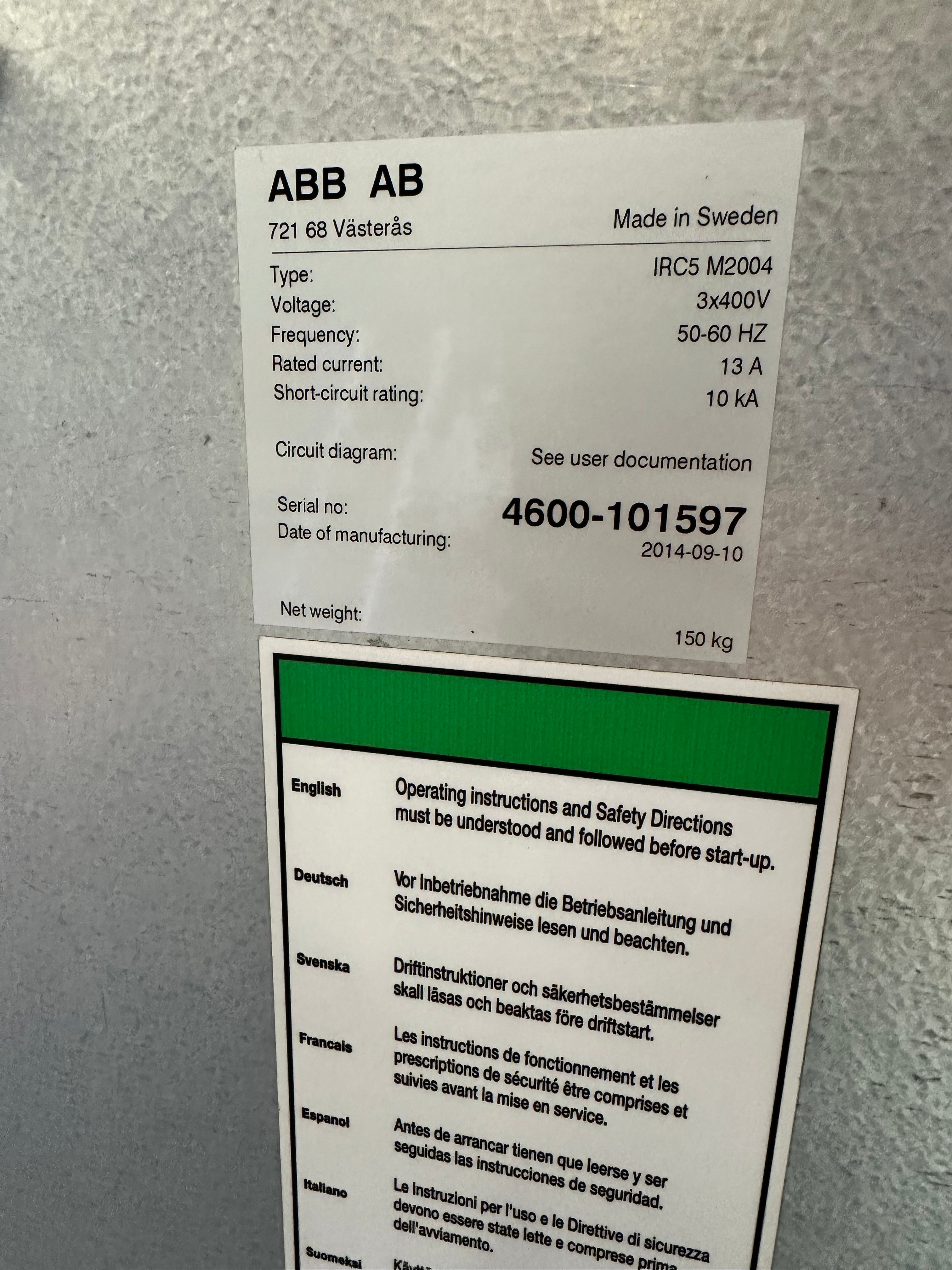 ABB IRB4600-40/2.55 IRC5 M2004