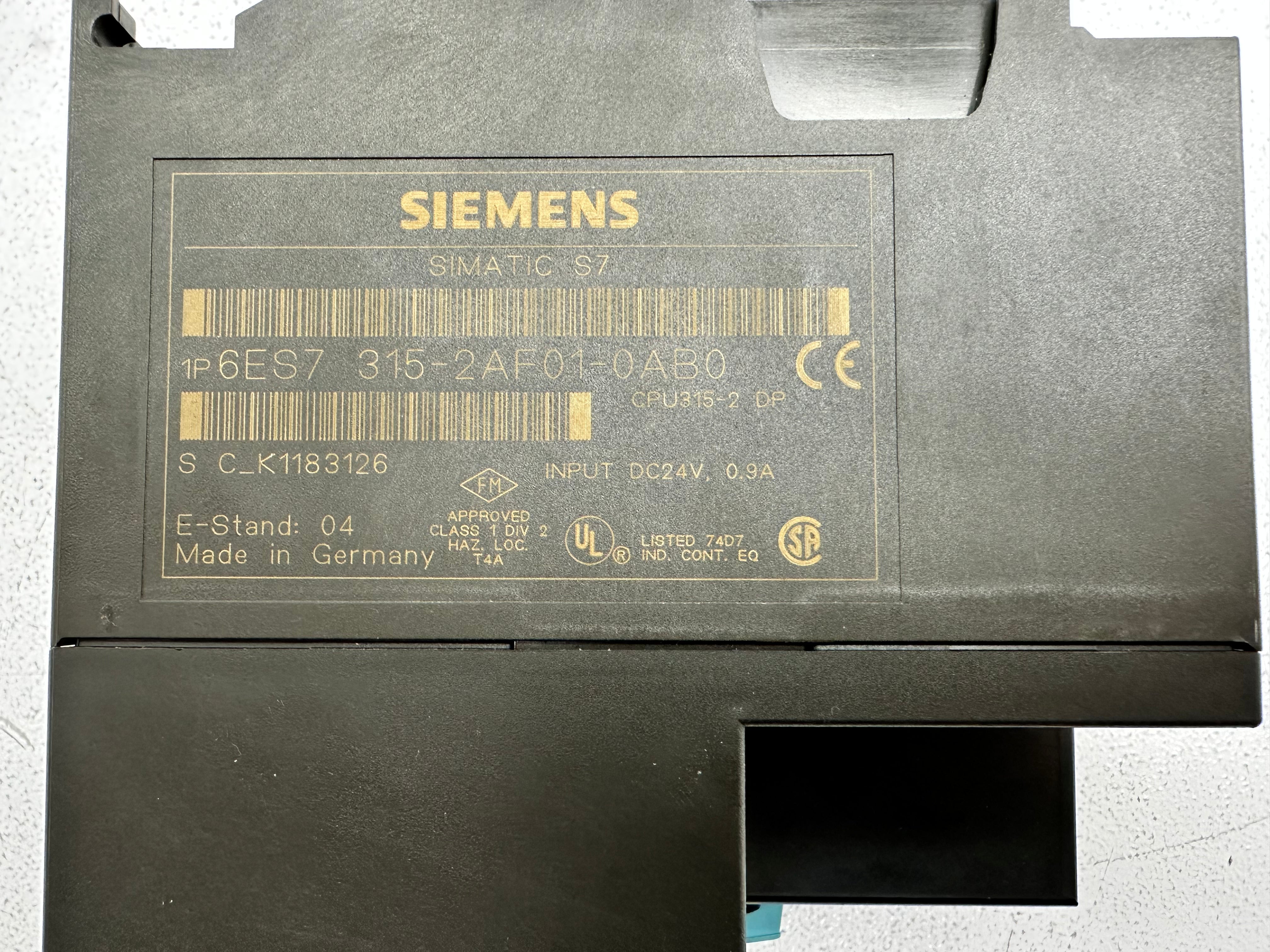 Siemens SIMATIC S7-300 6ES7315-2AF01-0AB0